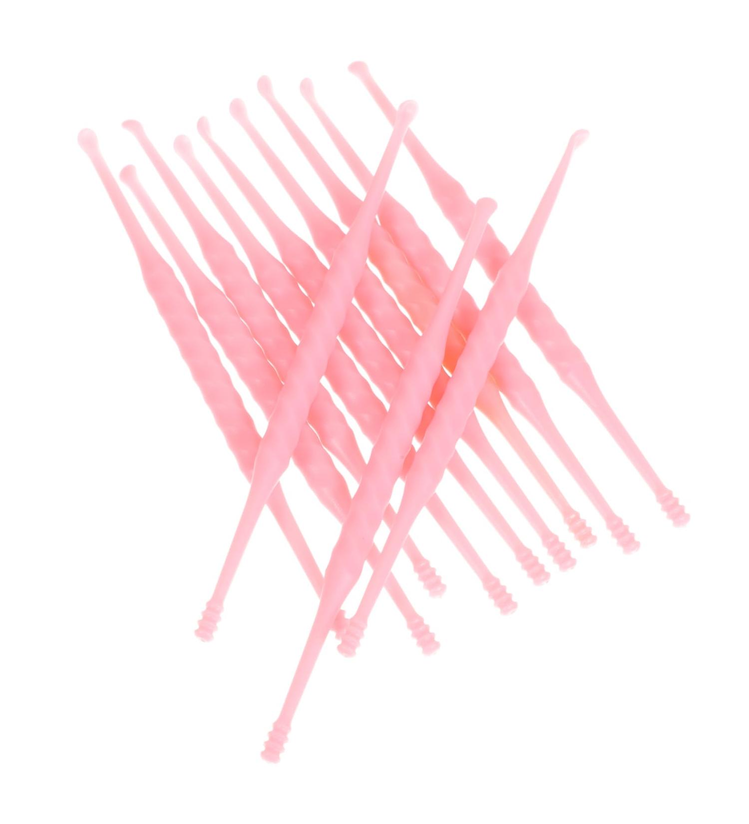 UTHCLO 12pcs Disposable Plastic Wax Picker Cleaner Tool Safe Smooth for Cleaning Random Colors Easy to Carry and Use - Buy Online on GoSupps.com