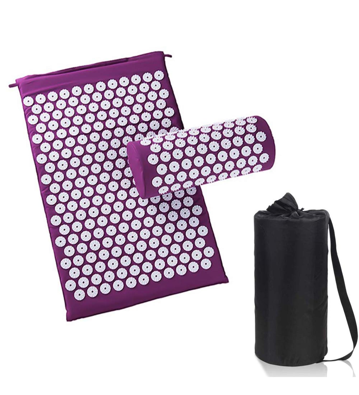 Acupress Toweratte with Pillow & Bag | Wellness Therapy Acupuncture Massage Set for Pain Relief | Washable Cover & Travel-Friendly - Buy Online on GoSupps.com