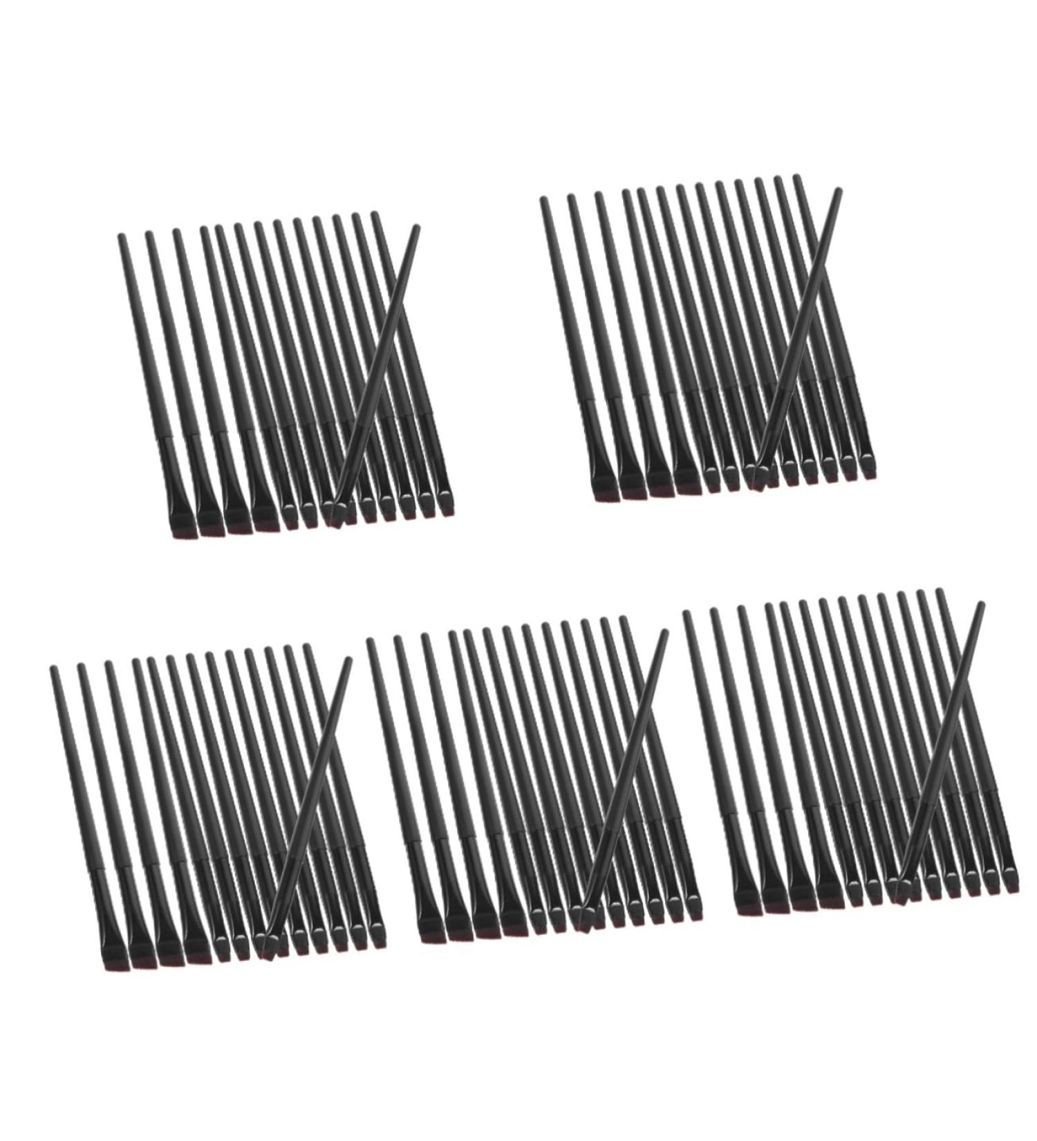 Baluue 80 Pcs Eyeliner Brush Makeup Brush Eye Makeup Tool Eye Brush for Eyeliner Black Artificial Fiber 14.50X0.90X0.70CMx5pcs Blackx5pcs - Buy Online on GoSupps.com