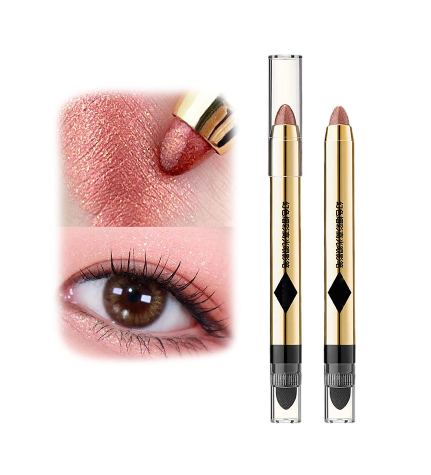 2/6Pack 2-in-1 Pearlescent Eyeshadow Makeup Pen Glitter Eye Makeup 2 in 1 Eyeshadow Stick (2PCS-#5) - Buy Online on GoSupps.com