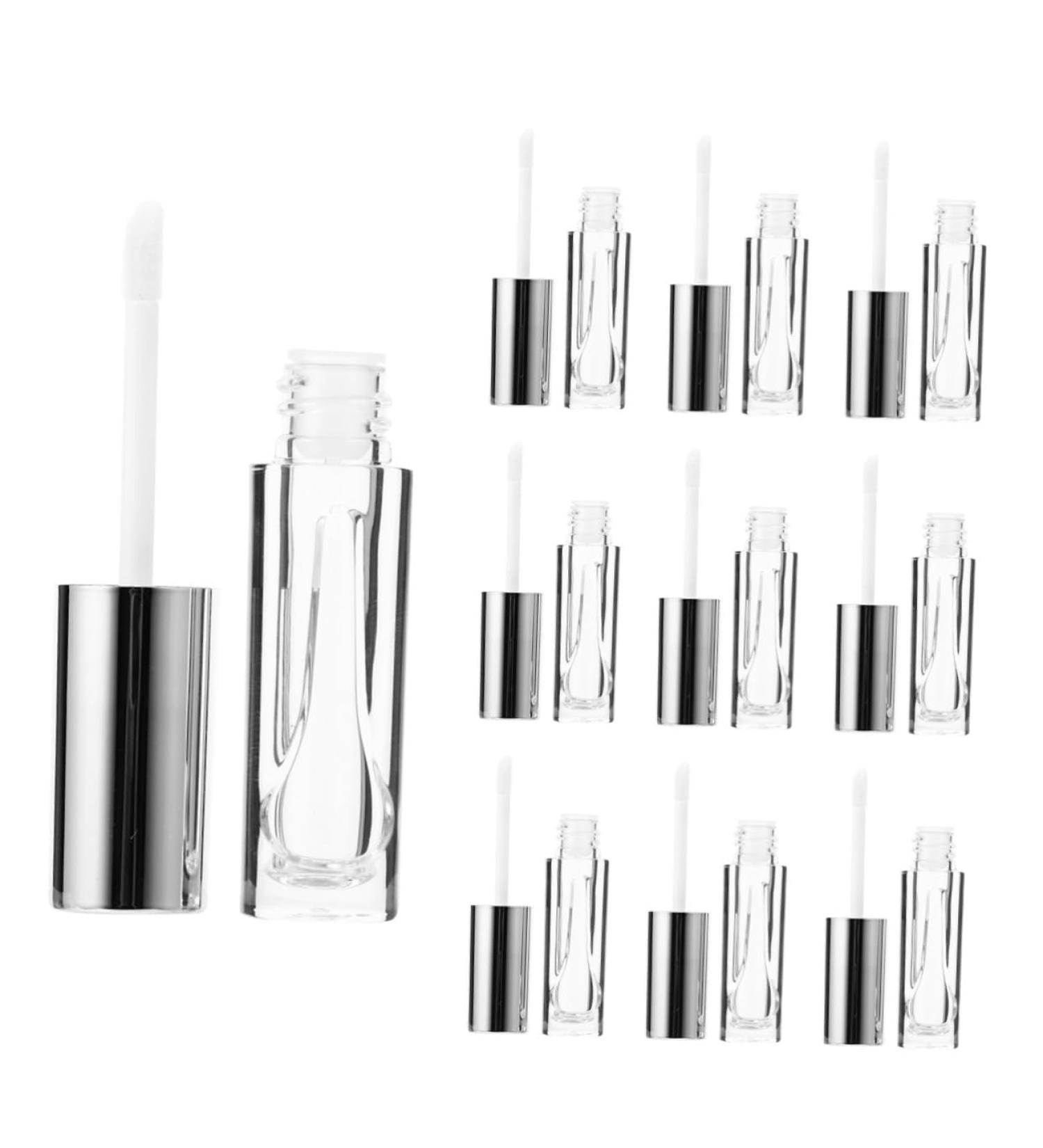 10 pi ces Lot de Tubes de Lip Gloss Argent s Creux pour DIY Contenants tanches et Flacons Rechargeables et Compactes pour Maquillage Portable - Buy Online on GoSupps.com