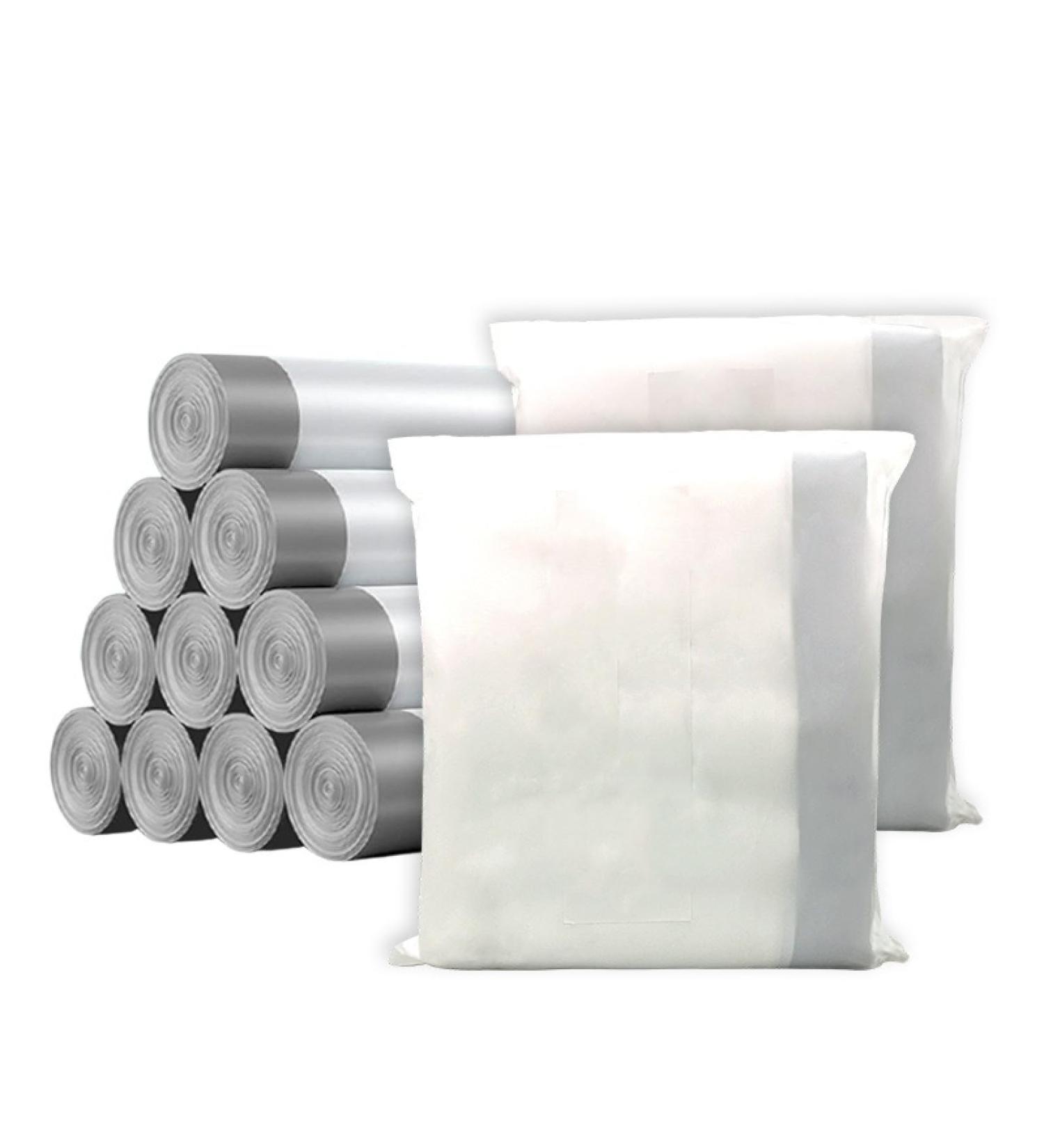garbage bags for household portable thickened kitchen white disposable plastic bag drawstring garbage bag 45*50 1pcs White Naked - Buy Online on GoSupps.com