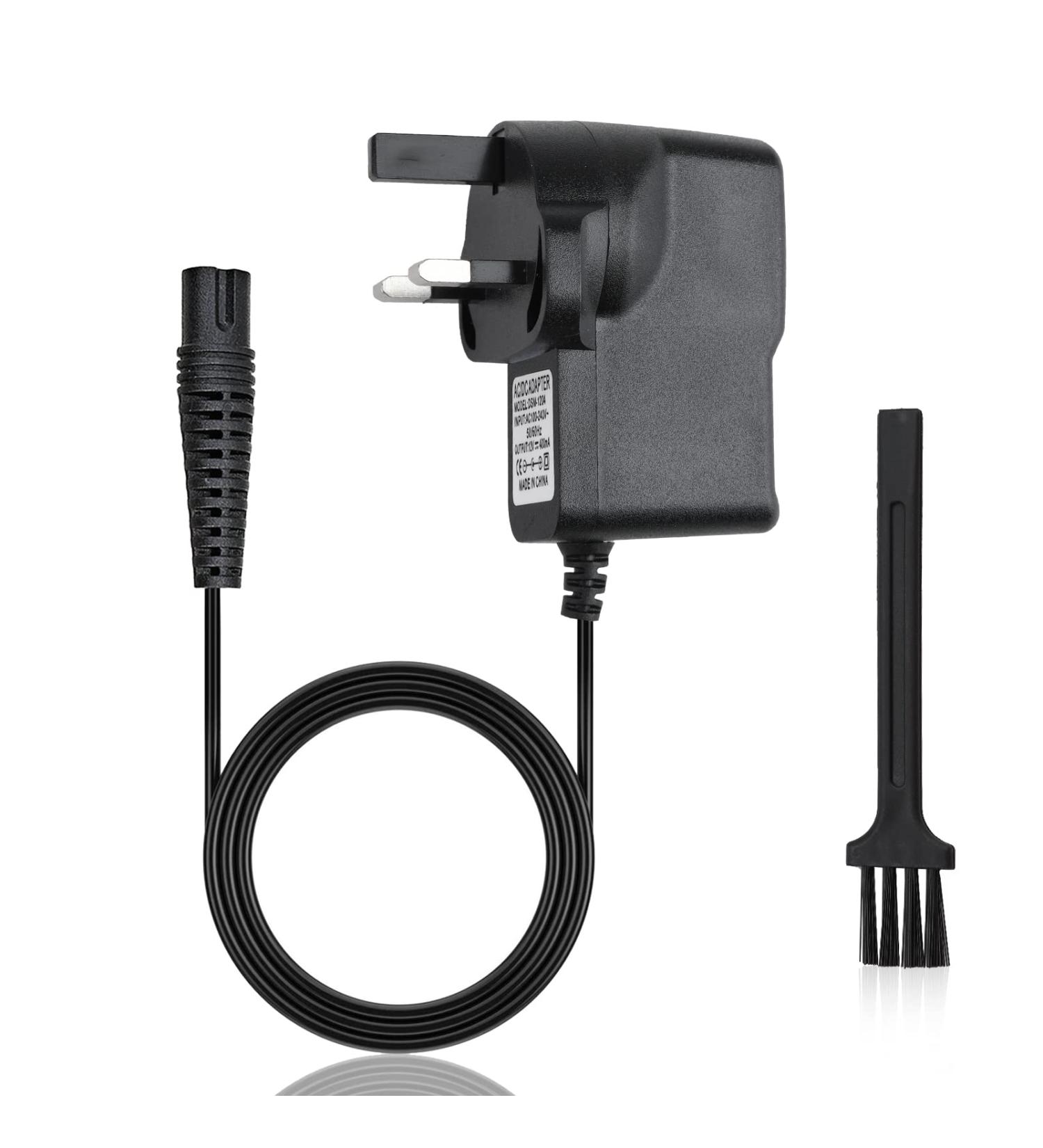 Braun Shaver Charger | 12V UK Adapter Power Cord for Series 3/5/7/9 & Silk-epil 5/7/9 | Compatible with 3010S 3020S 3040S - Electric Razor Beard Trimmer Cable - Buy Online on GoSupps.com