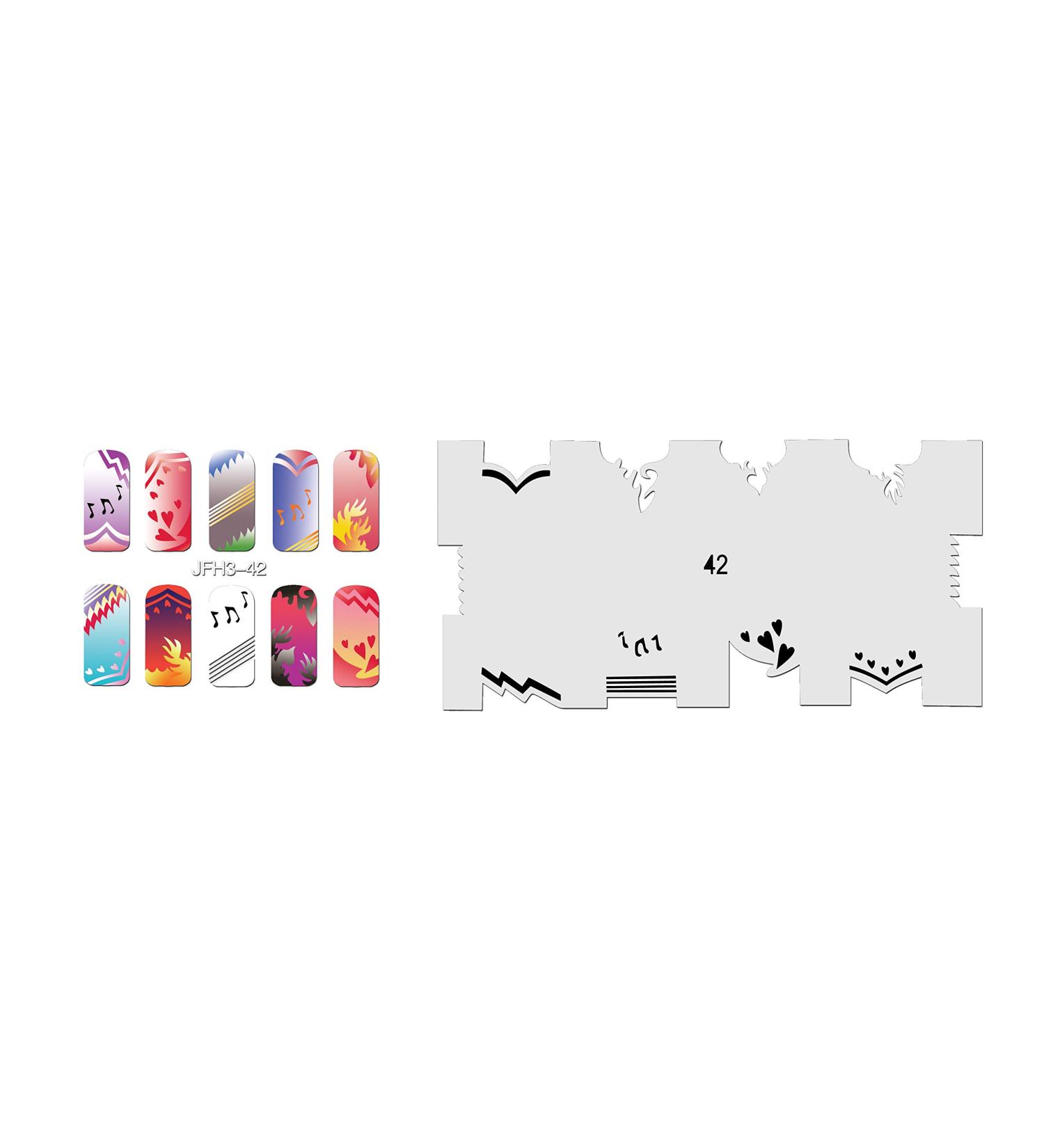 Fingernail stencil (airbrush nail art) Fengda JFH03-042