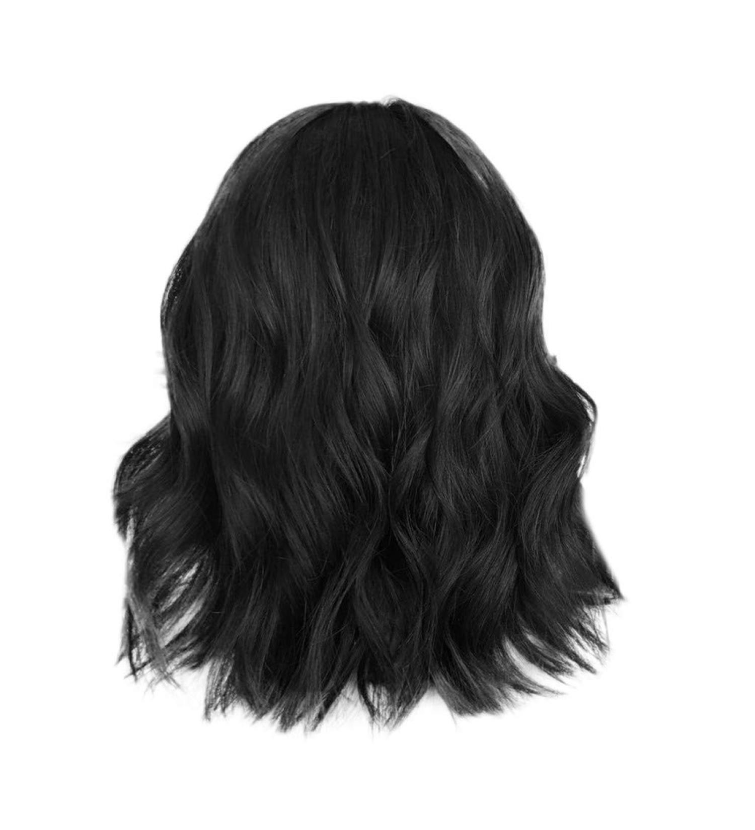 Battnot Short Black Bobo Wig - Brazilian Full Synthetic Hair Heat-Resistant Natural Wave (35cm) - Buy Online on GoSupps.com