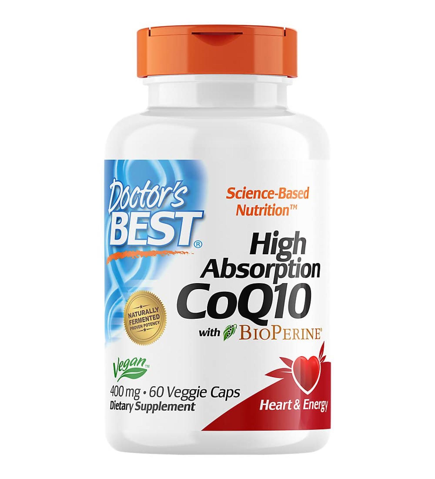 Doctor's Best - High Absorp Co Q 10 W/Bio 400mg 60 veggie caps