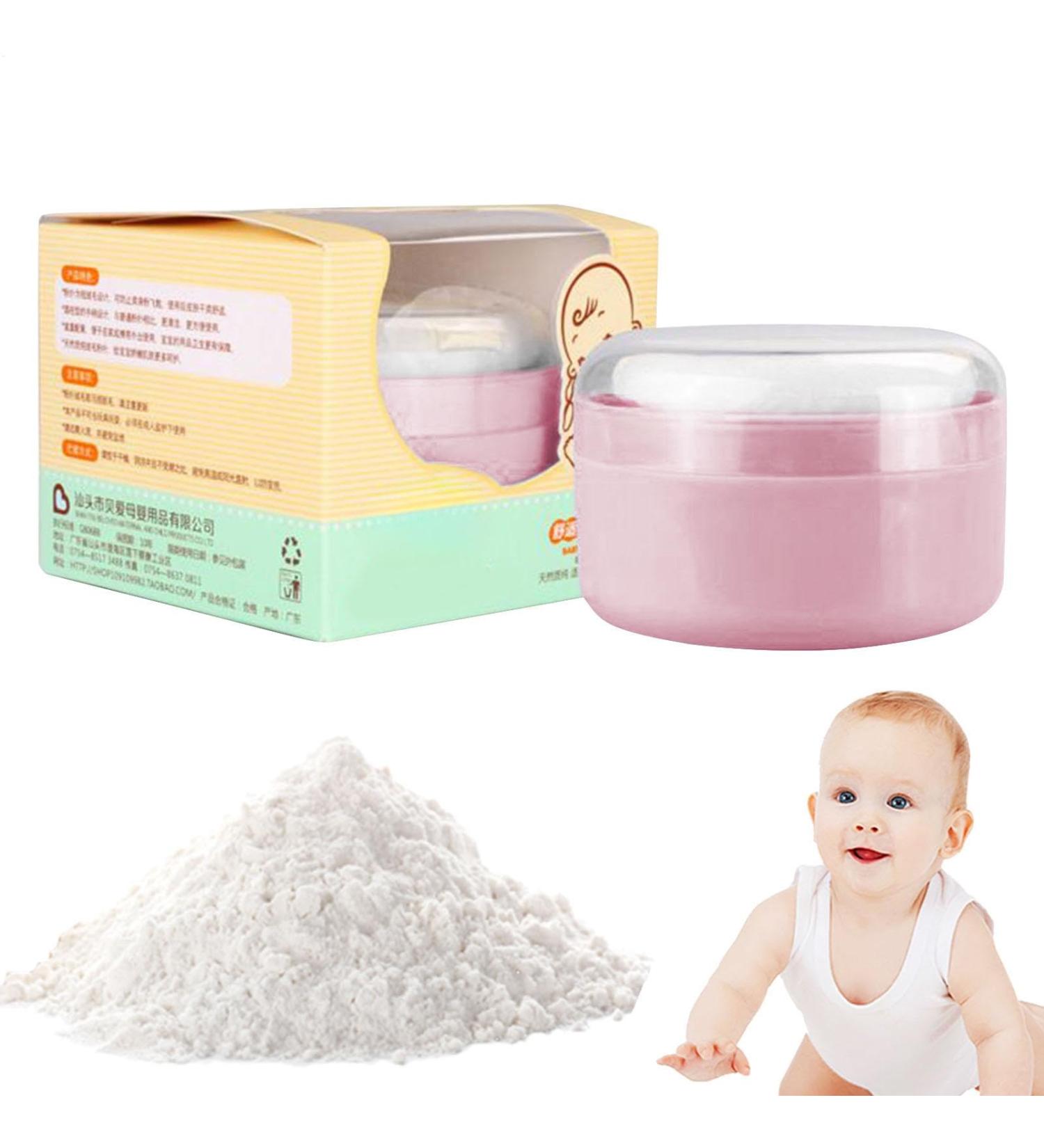  tui bouff e en poudre bouff e de poudre corporelle et r cipient - Bo te saupoudrage cosm tique l ger | R cipient de support avec bouff e id al pour le talc le bain et la poudre l che Rose - Buy Online on GoSupps.com