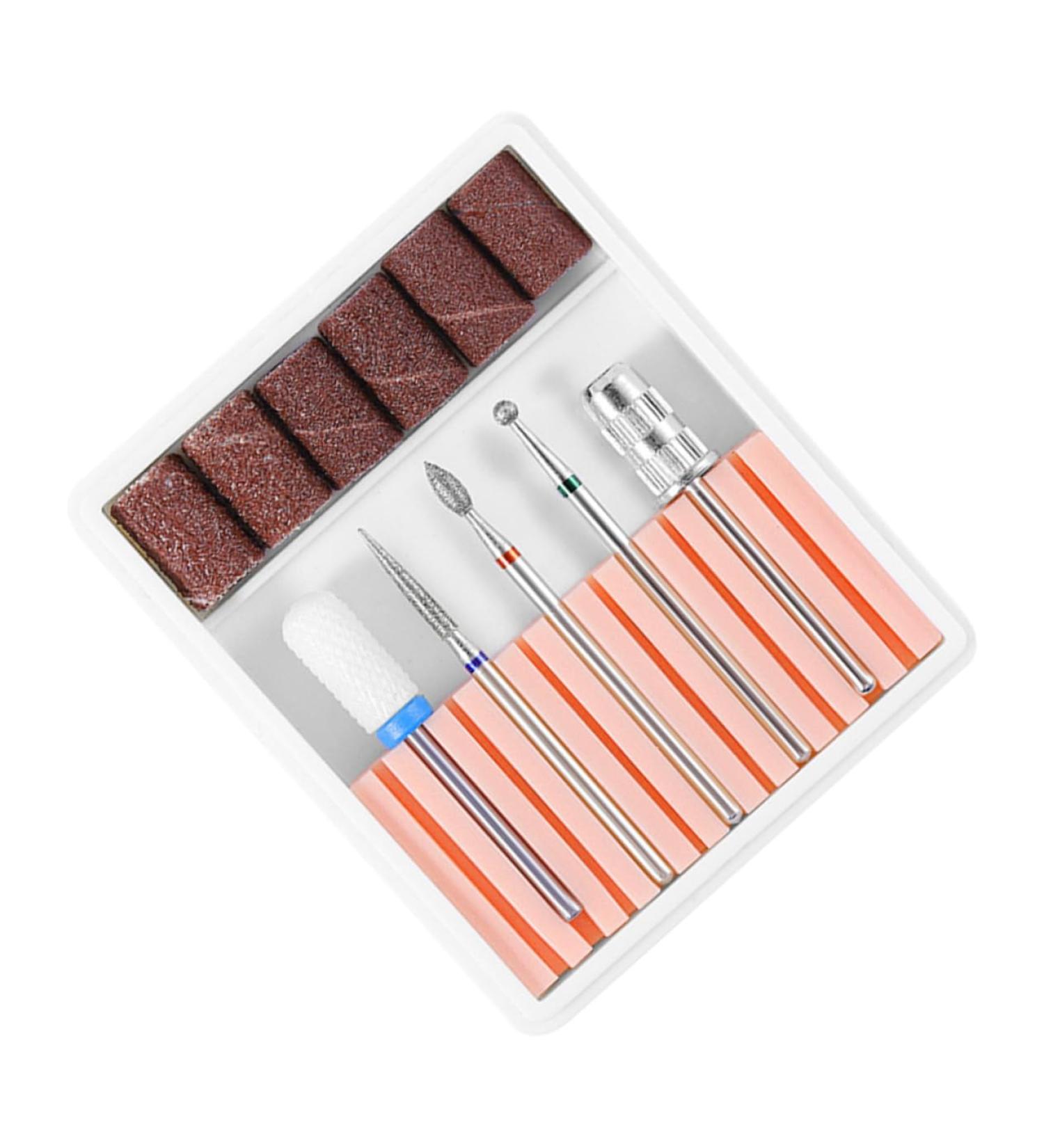 VINTORKY 1 Set nail drill tool nail bits electric nail file drill bits Nail File Bits nail drill bits for acrylic nail polish tools Cuticle Drill Bit nail drill heads manicure Grinding head 6.5x5.5cm Pink - Buy Online on GoSupps.com