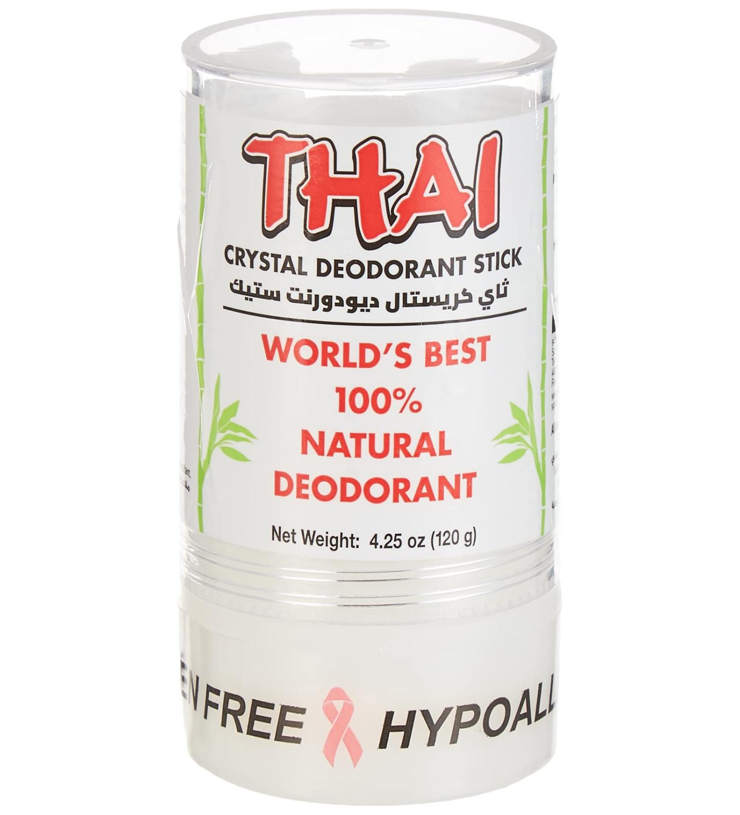 THAI Natural Crystal Deodorant Stick 4.25oz - Long-Lasting and Odor-Free | Pack of 1 - Buy Online on GoSupps.com