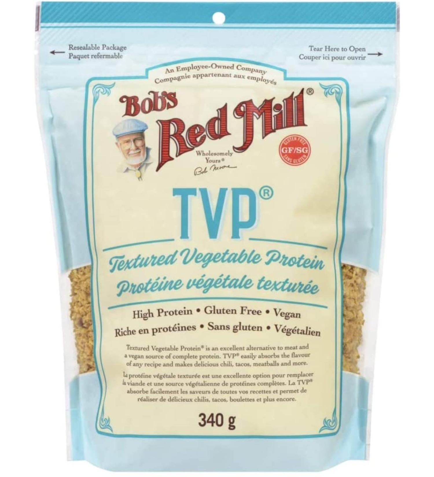Bob's Red Mill Textured Vegitable Protein (TVP) 340g Tan - Buy Online on GoSupps.com