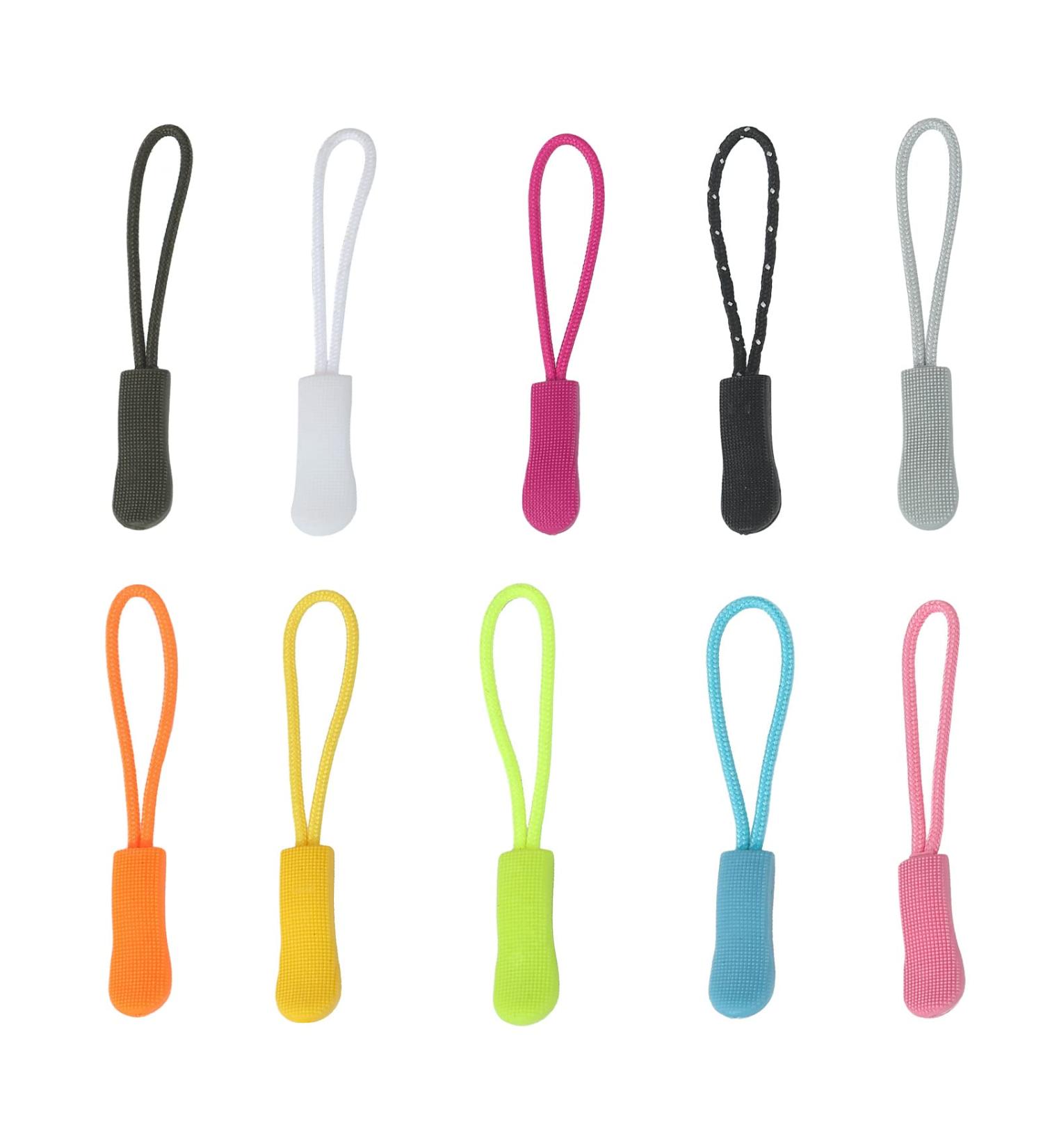Buy Shullin 50-Piece Nylon Zipper Pulls - Colorful Zipper Extensions for Backpacks Luggage & Handbags - 10 Vibrant Colors Available - Buy Online on GoSupps.com