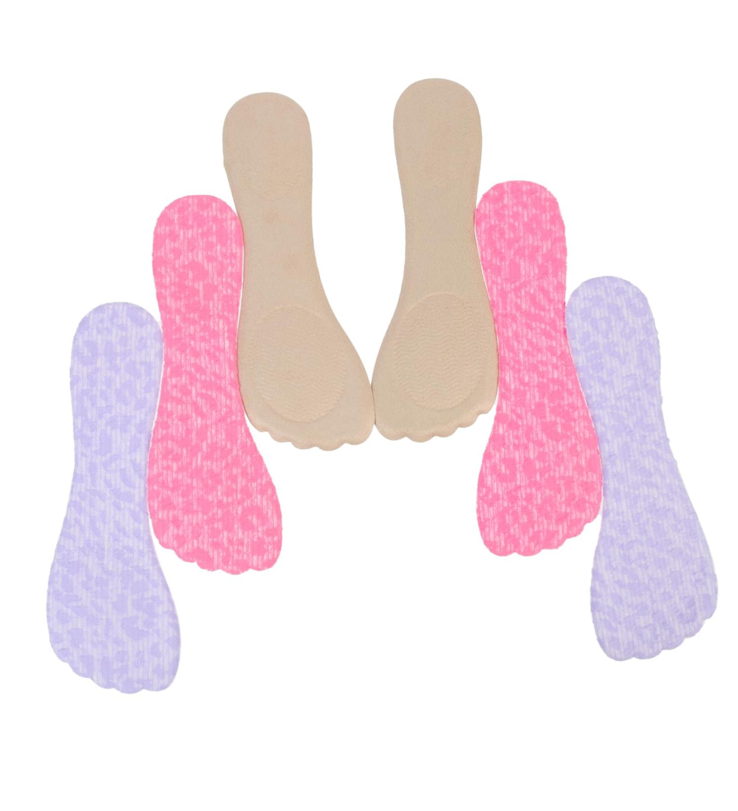 3 Pairs Lace Cotton Sandal Insoles - Adhesive High Heel Pads for Women | Comfortable Shoe Supplies for Closed Toe Sandals - Buy Online on GoSupps.com