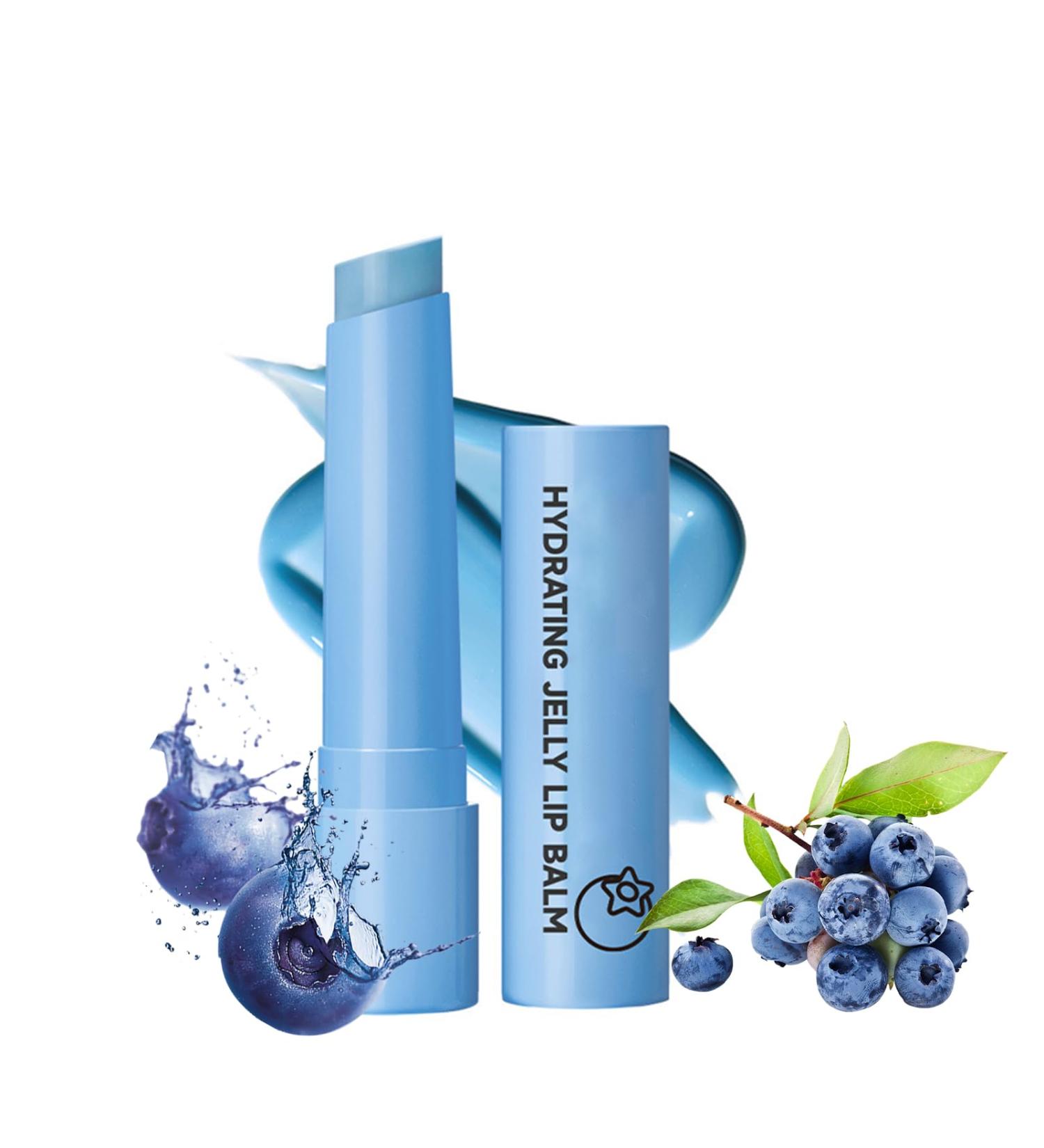 DLZZRS Hydra Jelly 4 Colors Hydrating Jelly Lip Balm Instantly Hydrate & Moisturize Lips Blueberry Green Apple Strawberry Orange - Buy Online on GoSupps.com