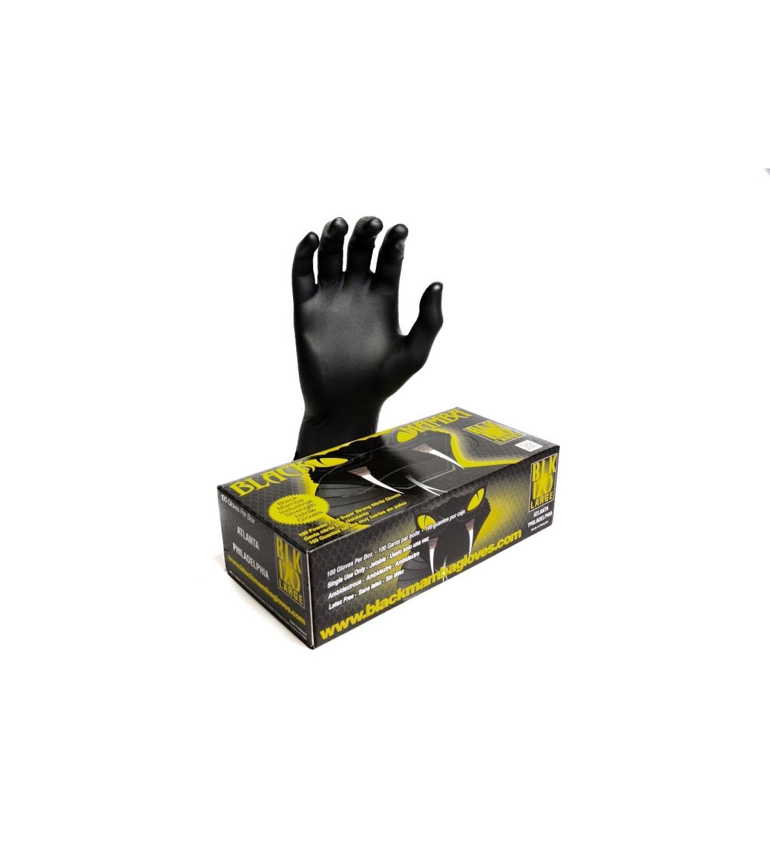 Black Mamba Super Strong Nitrile 100 Glove Box (Large)