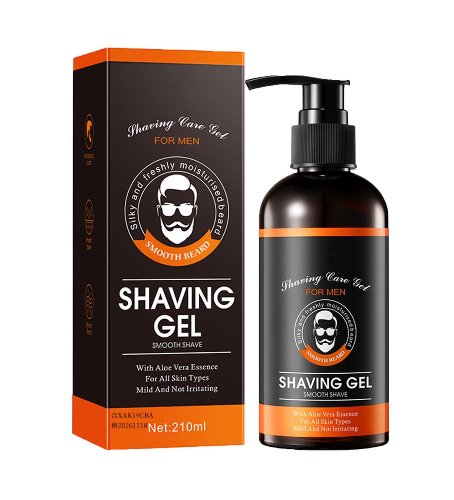 Shaving Gel Protective Shaving Gel with Moisturising Ingredients Smooth Clear and Quick Drying Bikini Line Shaving Gel Soothes and Protects Sensitive Skin Cleansing and Comfortable(210ml) - Buy Online on GoSupps.com