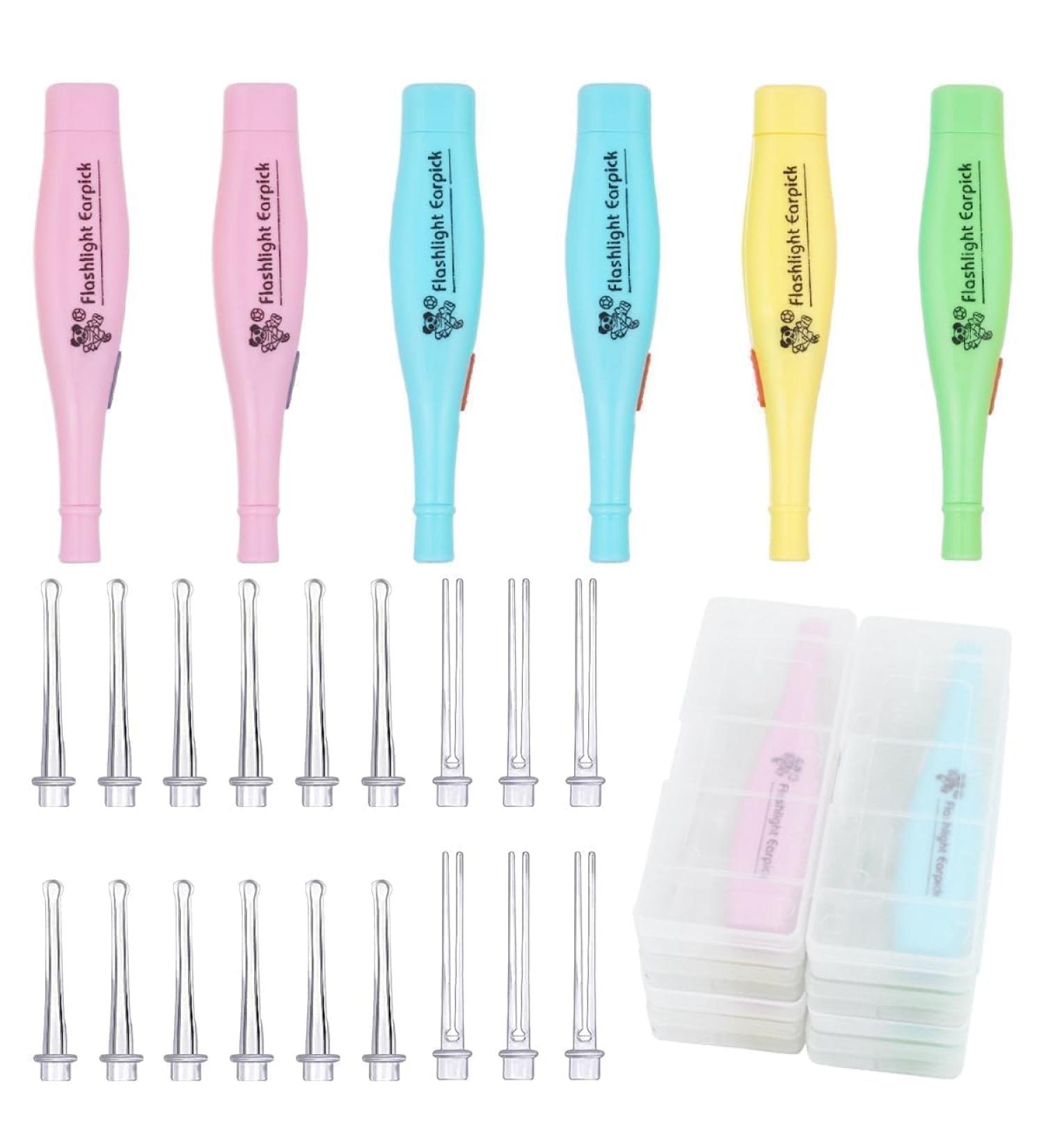 6-Piece Ear Wax Removal Kit with LED Light | Safe Ear Cleaning Tools for Adults & Kids - Buy Online on GoSupps.com