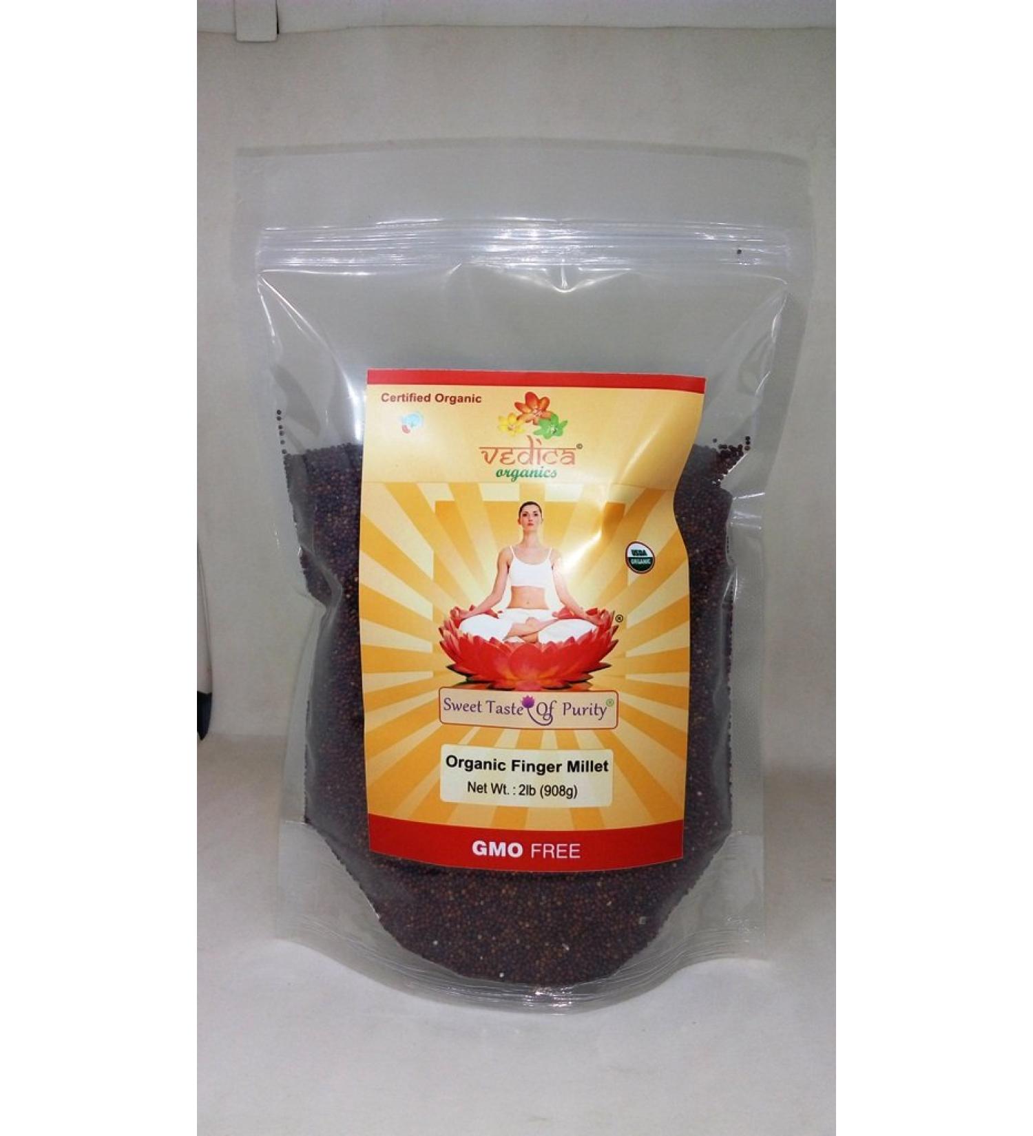 Vedica Organics Finger Millet: Certified Organic & Nutrient-Rich - Buy Online on GoSupps.com