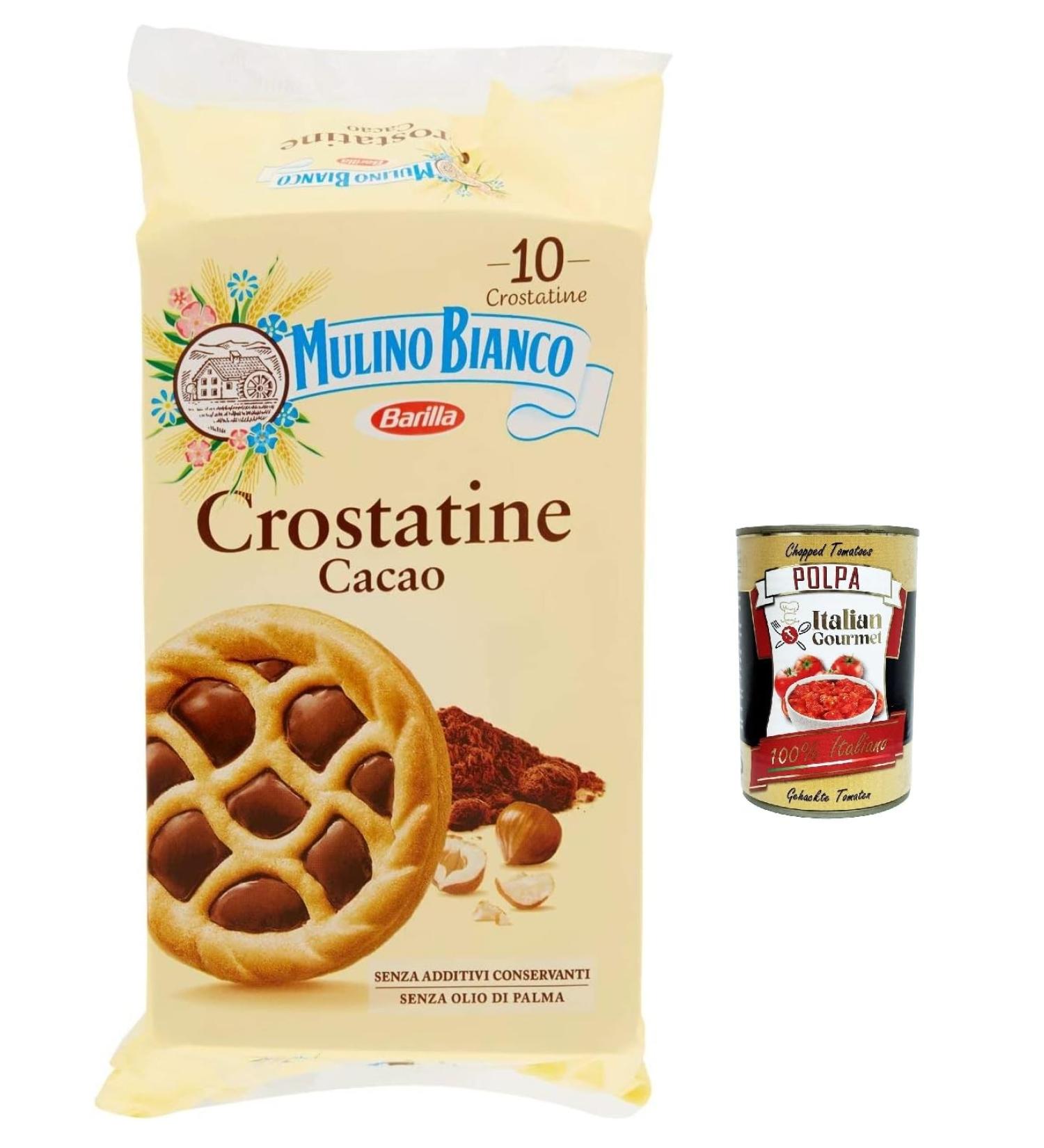  Italian Gourmet E.R. Mulino Bianco Crostatina Pack of 12 Cocoa and Hazelnut Creams Breakfast and Sweet Afternoon Snack 10 tarts (400 g) + Italian Gourmet Polpa 400 g - Buy Online on GoSupps.com