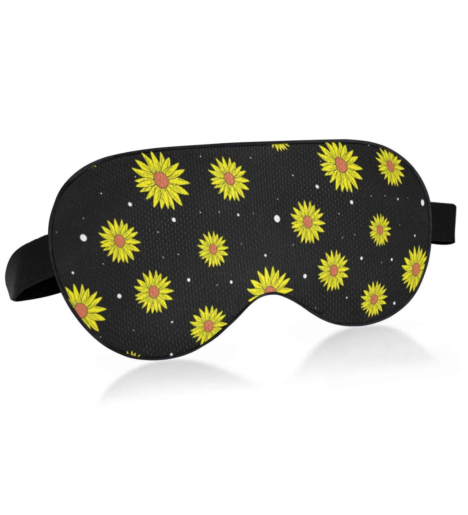 ALAZA Floral Yellow Sunflower Sleep Mask | Cooling Eye Mask for Sleeping | Elastic Strip | Men Women - Buy Online on GoSupps.com