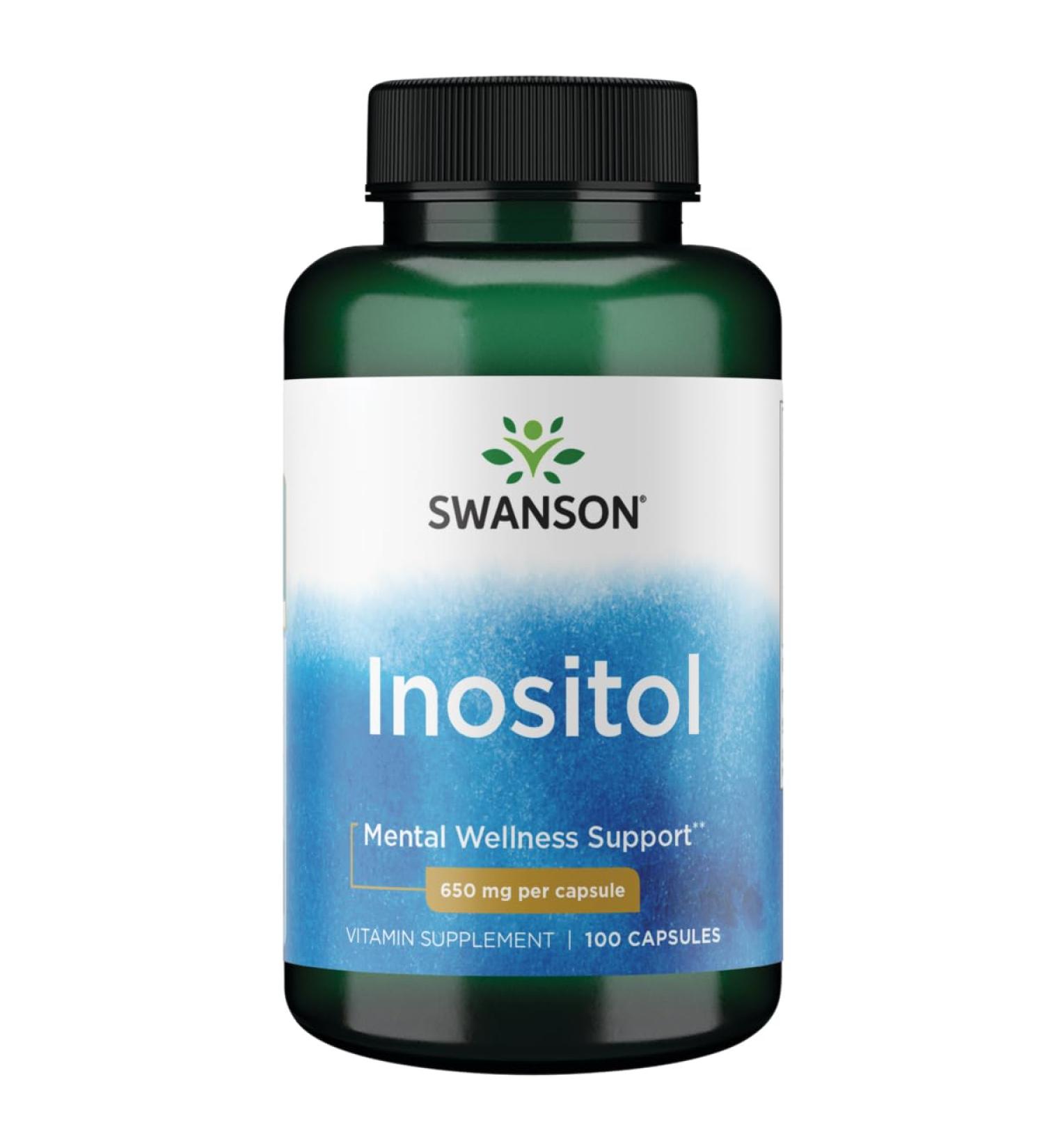 Swanson Inositol 650 Milligrams 100 Capsules