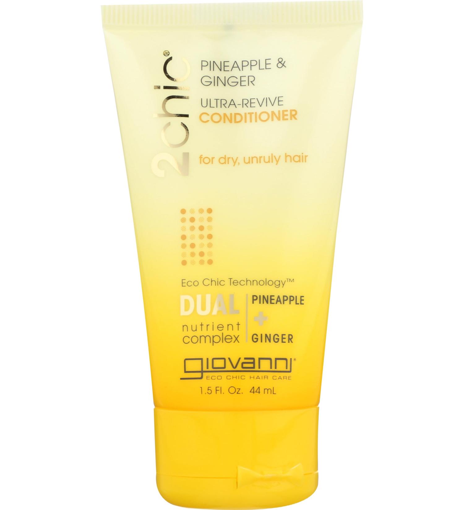 Giovanni Pineapple Ginger Conditioner 1.5 fl oz - Nourishing & Hydrating Hair Care for All Hair Types | International Shipping Available - Buy Online on GoSupps.com