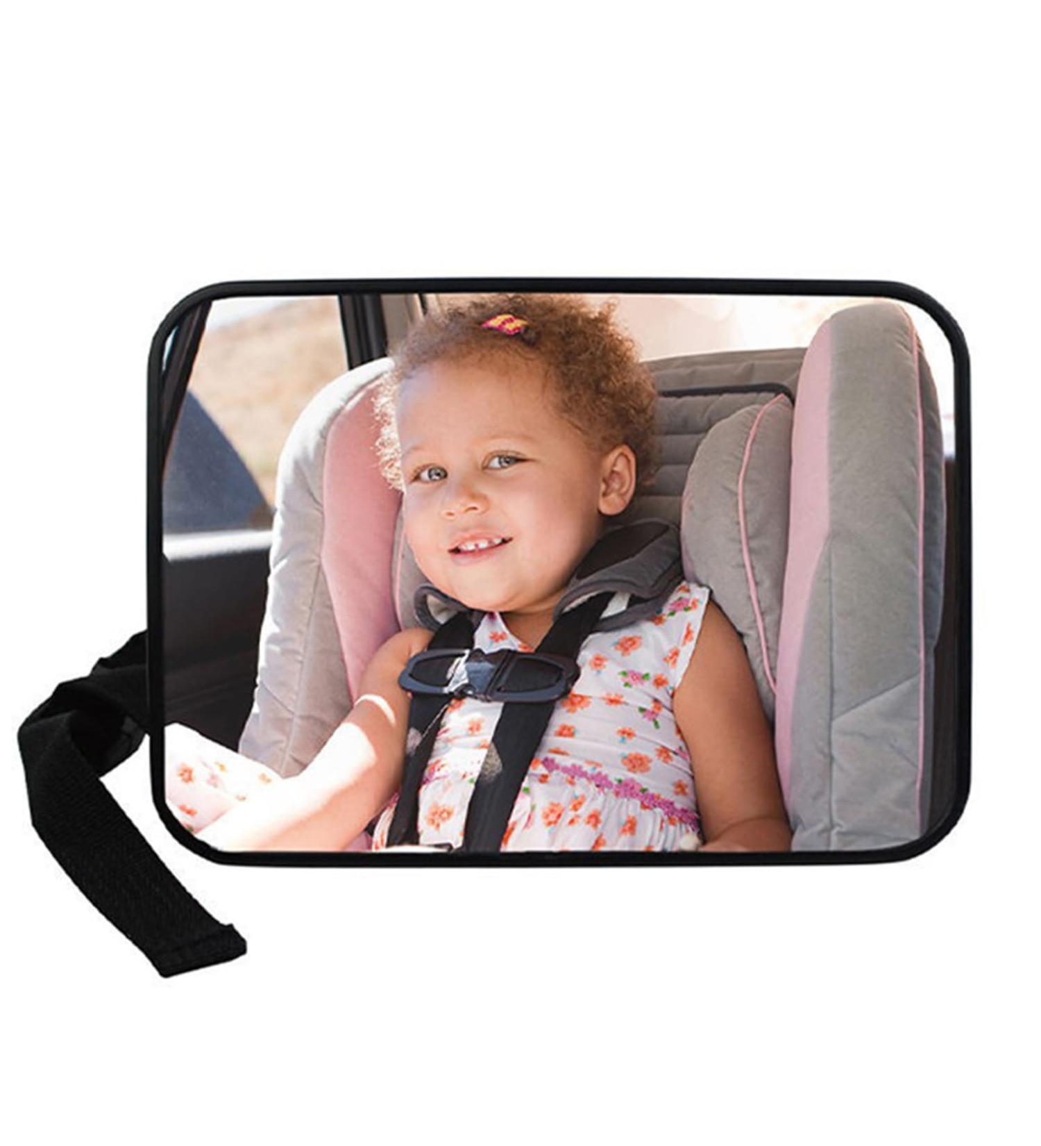 Adjustable Baby Backseat Mirror for Safe Car Rides - Shatterproof & Secure Design - Buy Online on GoSupps.com