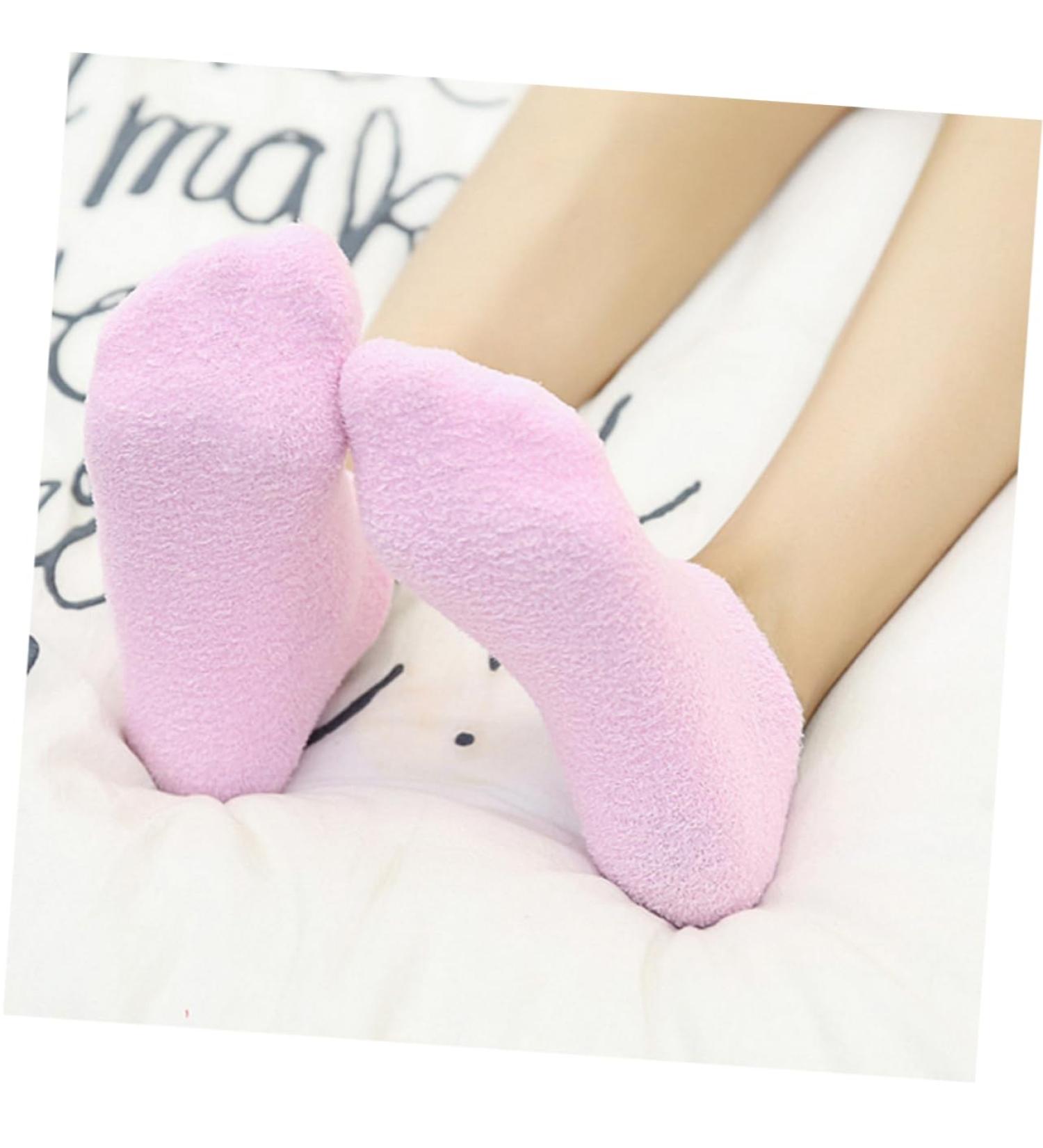 POPETPOP 1 Pair Dry Heel Spa Socks Cracked Heel Socks Oil Infused Socks Gel Socks Gel Lining Socks Moisturizing Foot Wear Dry Heel Oil Socks Gel Dry Feet Socks Care Miss Boots medium - Buy Online on GoSupps.com