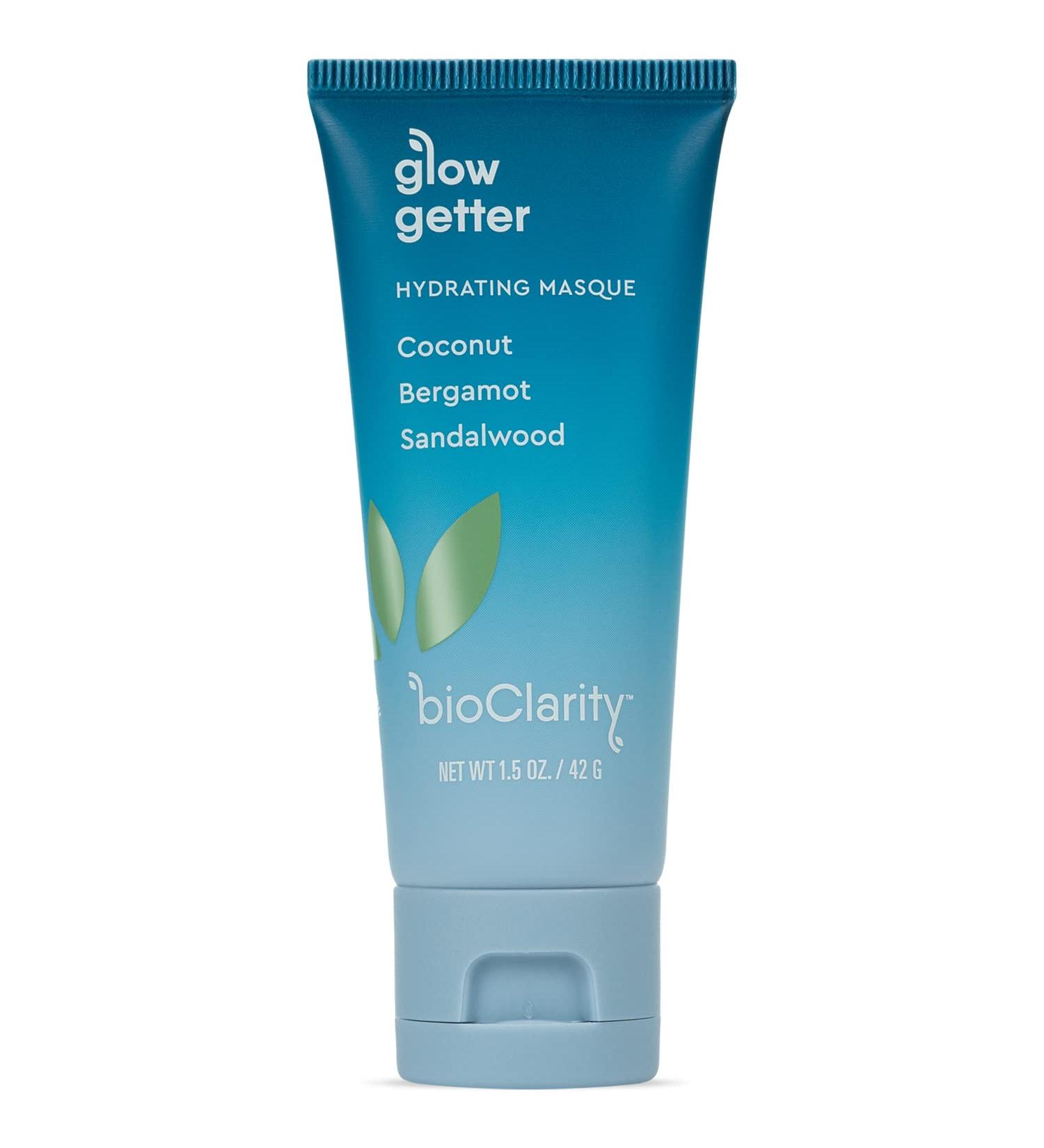 BioClarity Glow Getter Hydrating Face Mask | 100% Clean & Vegan | Coconut Bergamot & Sandalwood | Smooth & Soften Skin | 1.5 oz - International Shipping Available - Buy Online on GoSupps.com