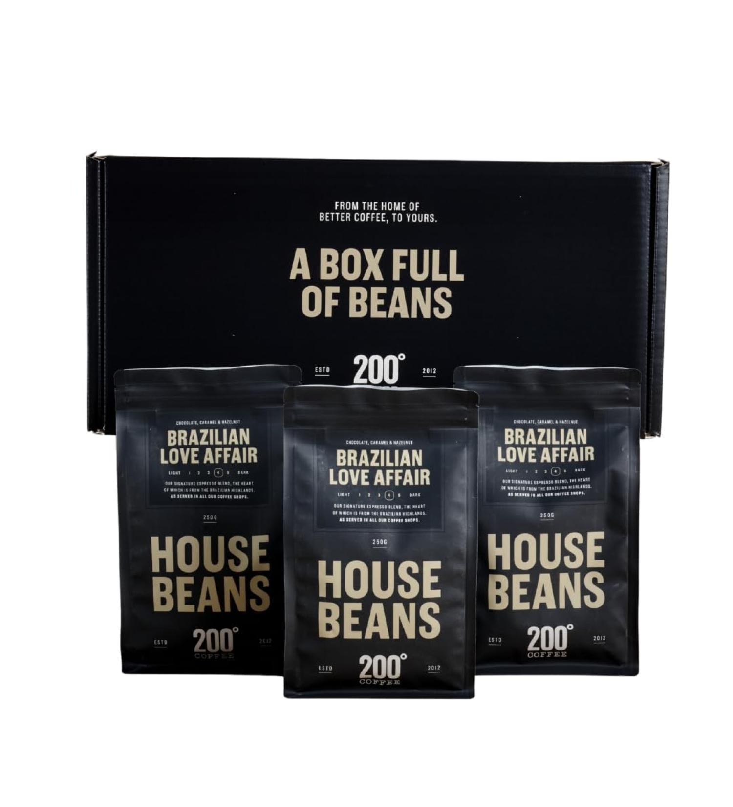 200 Degrees Brazilian Love Affair Whole Bean Coffee Gift Box - Buy Online on GoSupps.com
