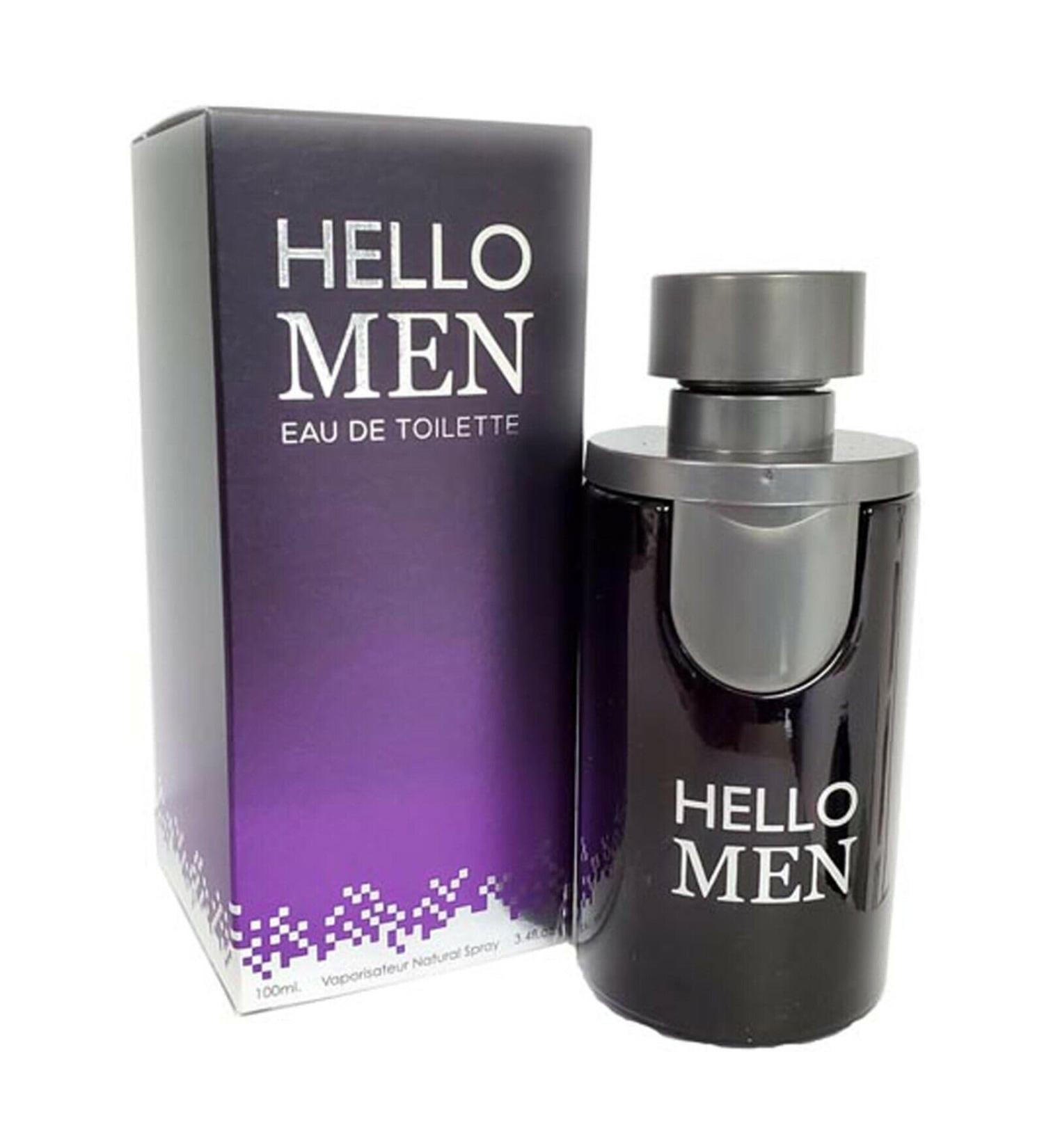 HELLO Men's Cologne 3.4 EDT Spray Eau de Toilette Amber Woody fragrance for Men - Buy Online on GoSupps.com