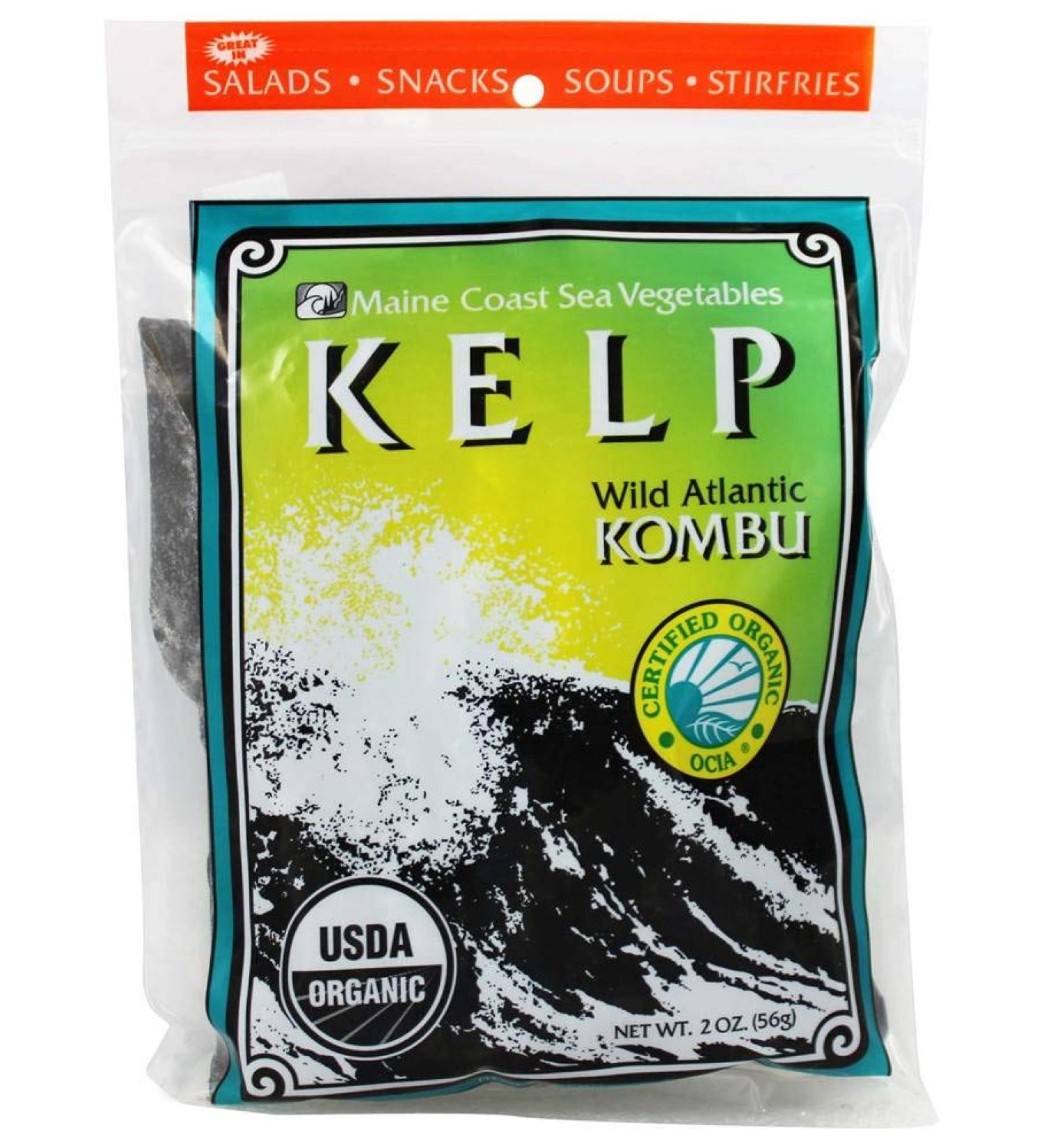 Main Coast Whole Leaf Kelp - 2 oz | Premium Seaweed Supplement - Buy Online on GoSupps.com