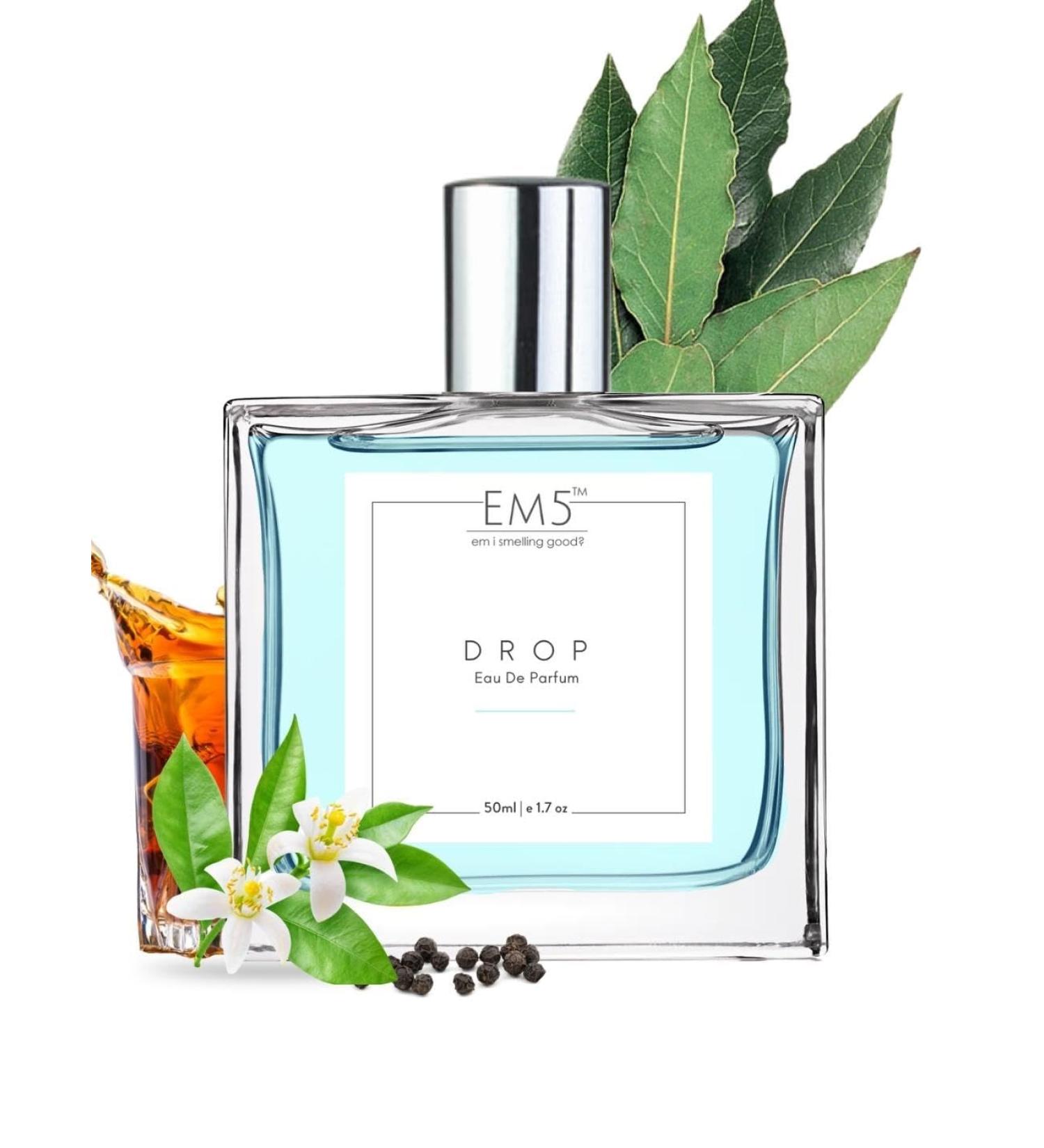 EM'5 Drop Perfume for Men | Amber Spicy Whisky | Eau de Parfum Spray | Strong and Long Lasting Fragrance | Luxury Gift for Him. - Buy Online on GoSupps.com
