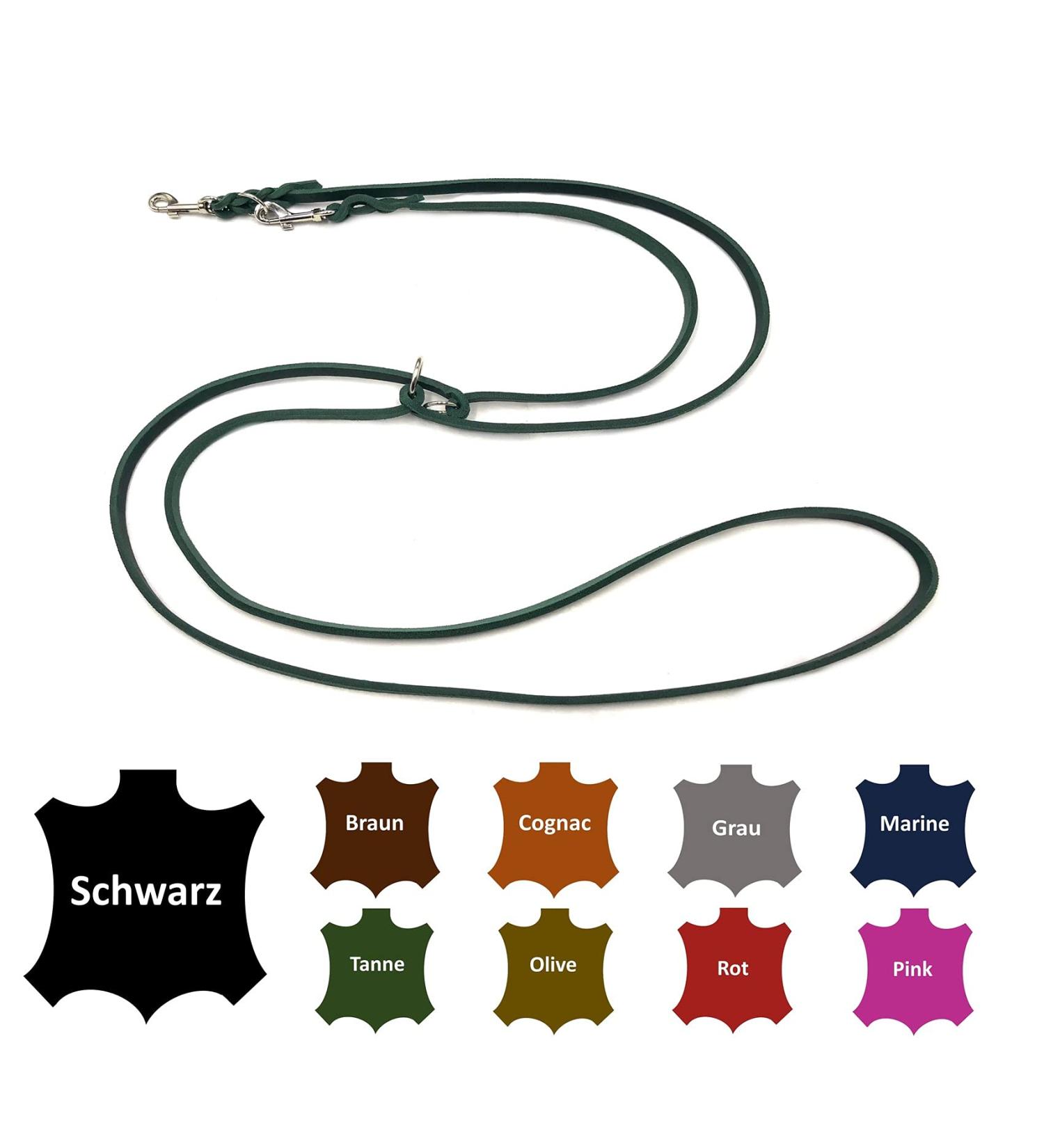 Adjustable Dog Liner for Small & Large Dogs - 2.80m Double Linen in Fir Green - Buy Online on GoSupps.com