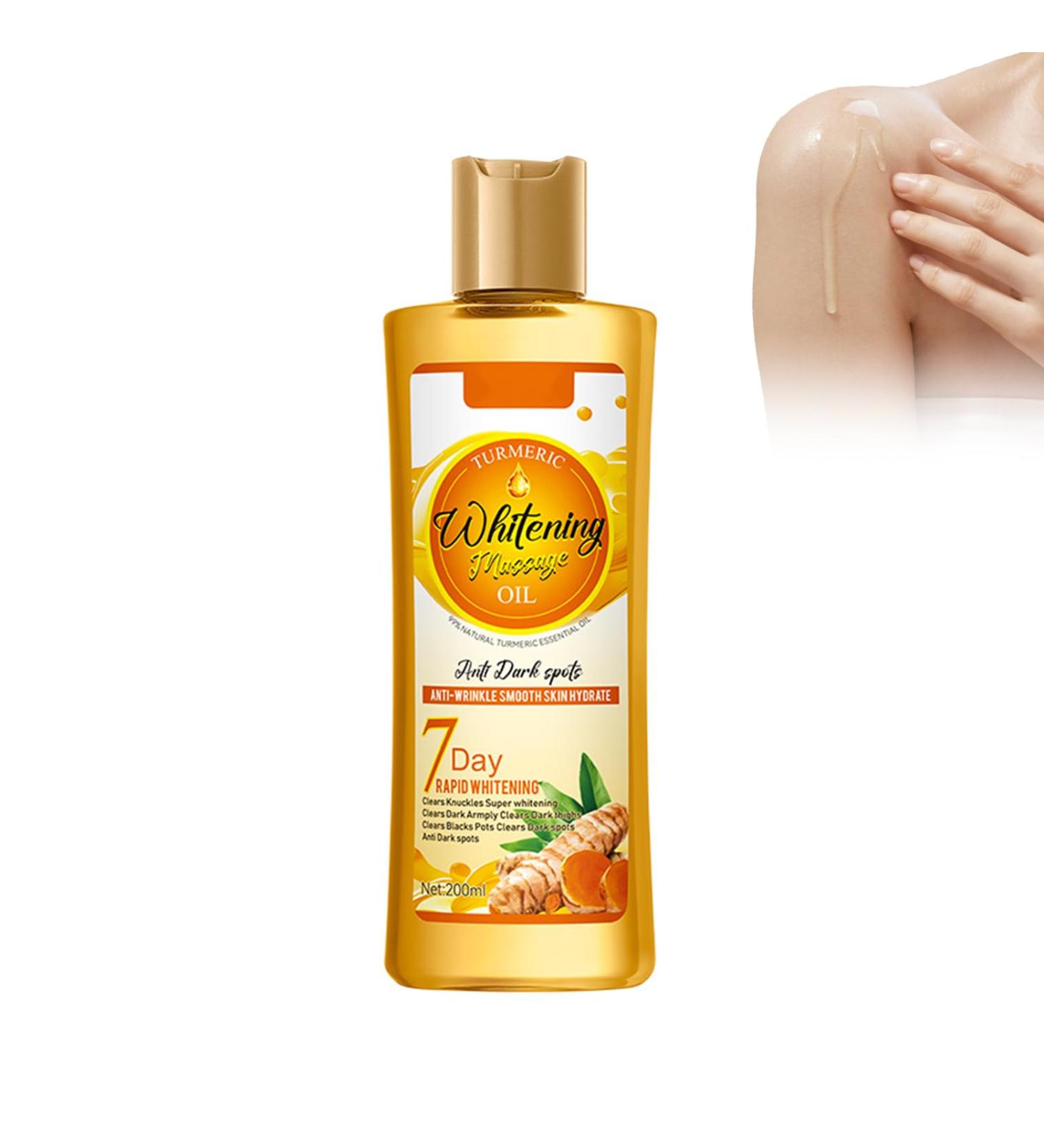  Utapossin Turmeric Oil 200ml - Intense Whitening Oil with turmeric serum for radiant skin | essential for skin - Buy Online on GoSupps.com