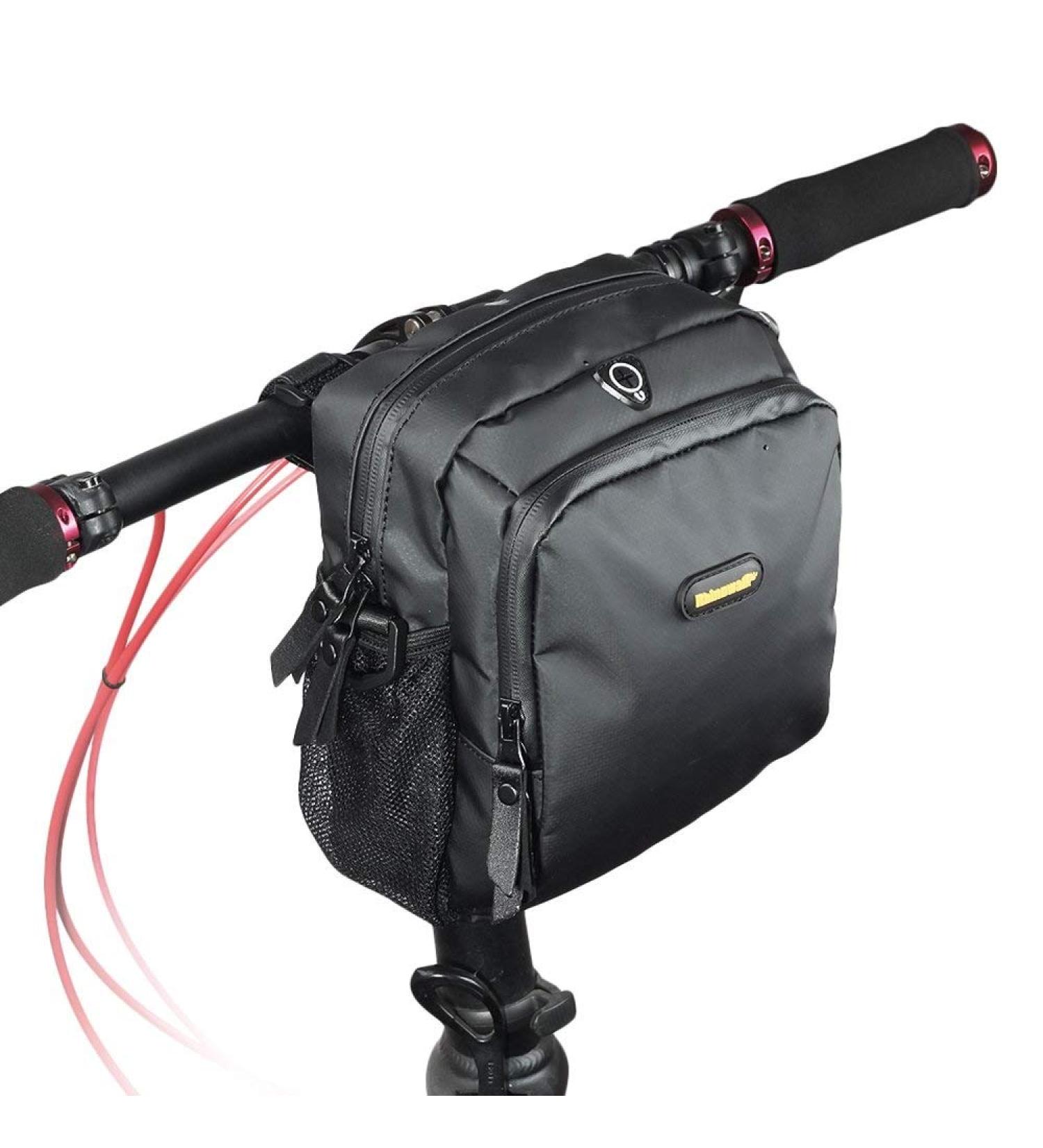 Rhinowalk Bike Handlebar Bag - Premium Cycling Accessory in Black - Buy Online on GoSupps.com