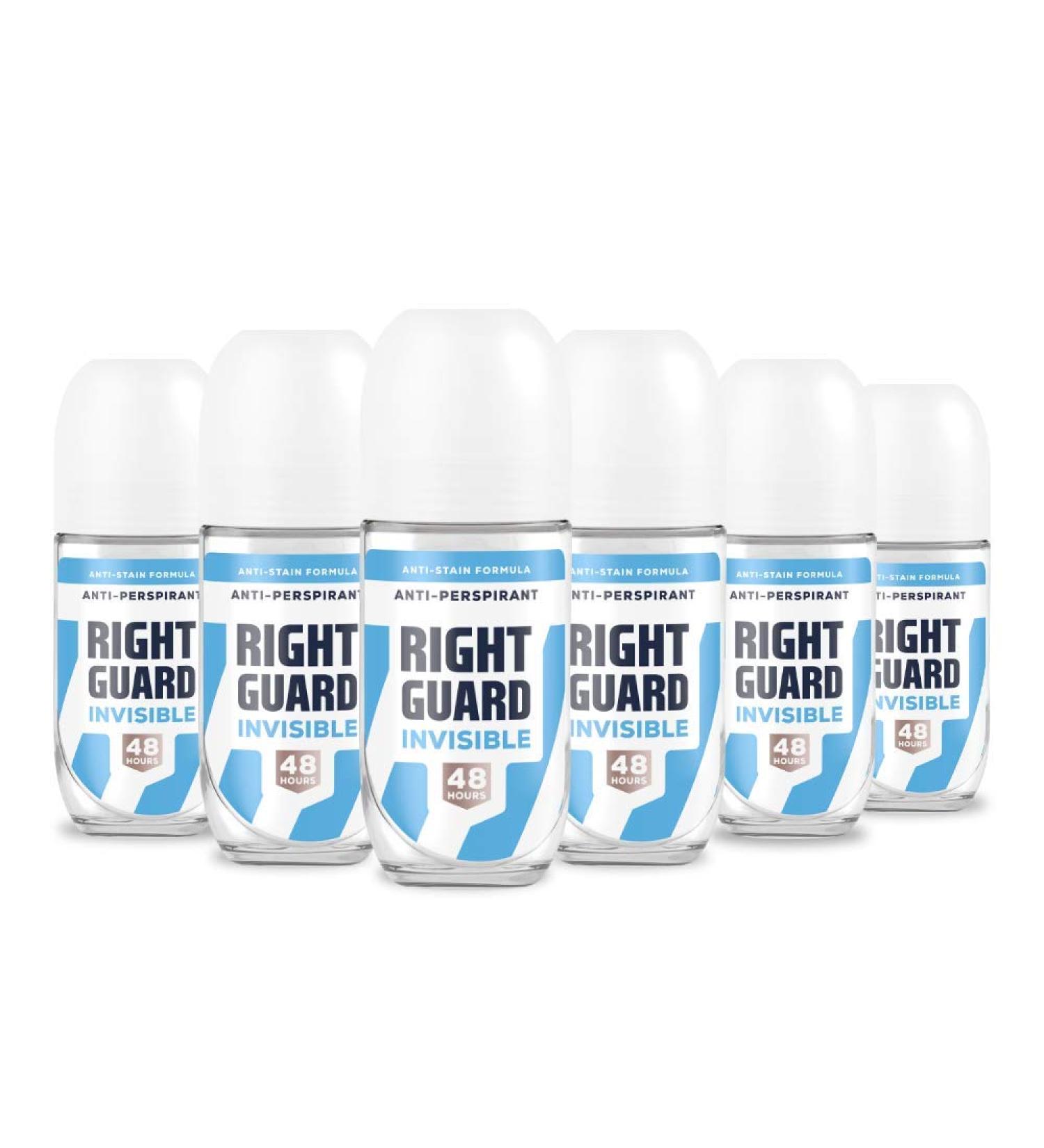 Right Guard Total Defence 5 Lot de 6 d odorants invisibles anti-transpirants bille pour femme 50 ml Femme Invisible - Buy Online on GoSupps.com