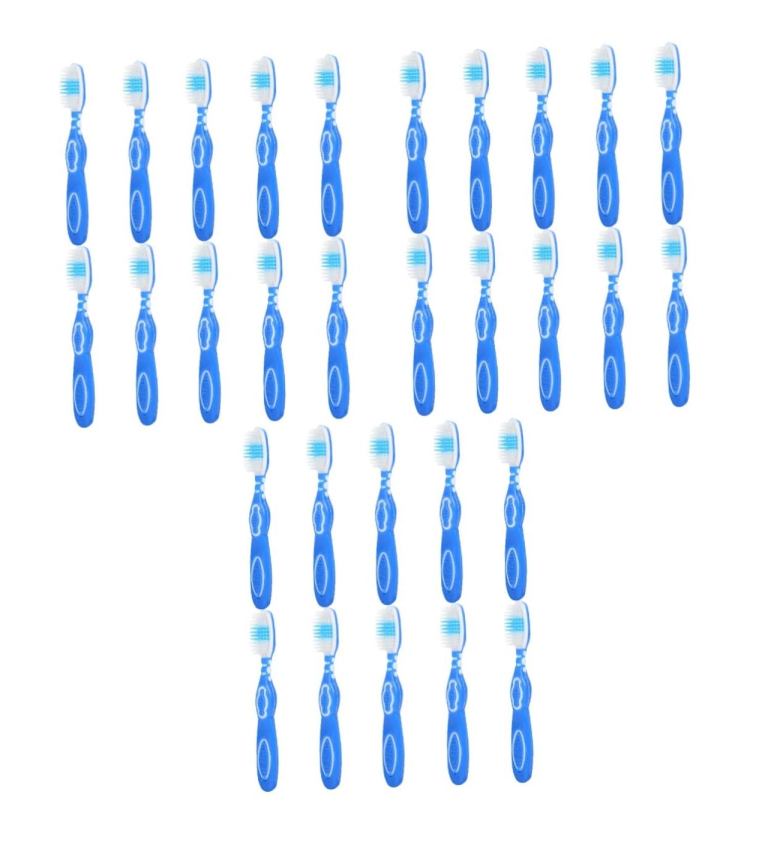 Magiclulu 30 STK Prison Toothbrush - Compact Tooth Cleaning Tools for Travel | Durable Plastic Toothbrushes in Blue - Ideal for Prison Requirements - Buy Online on GoSupps.com