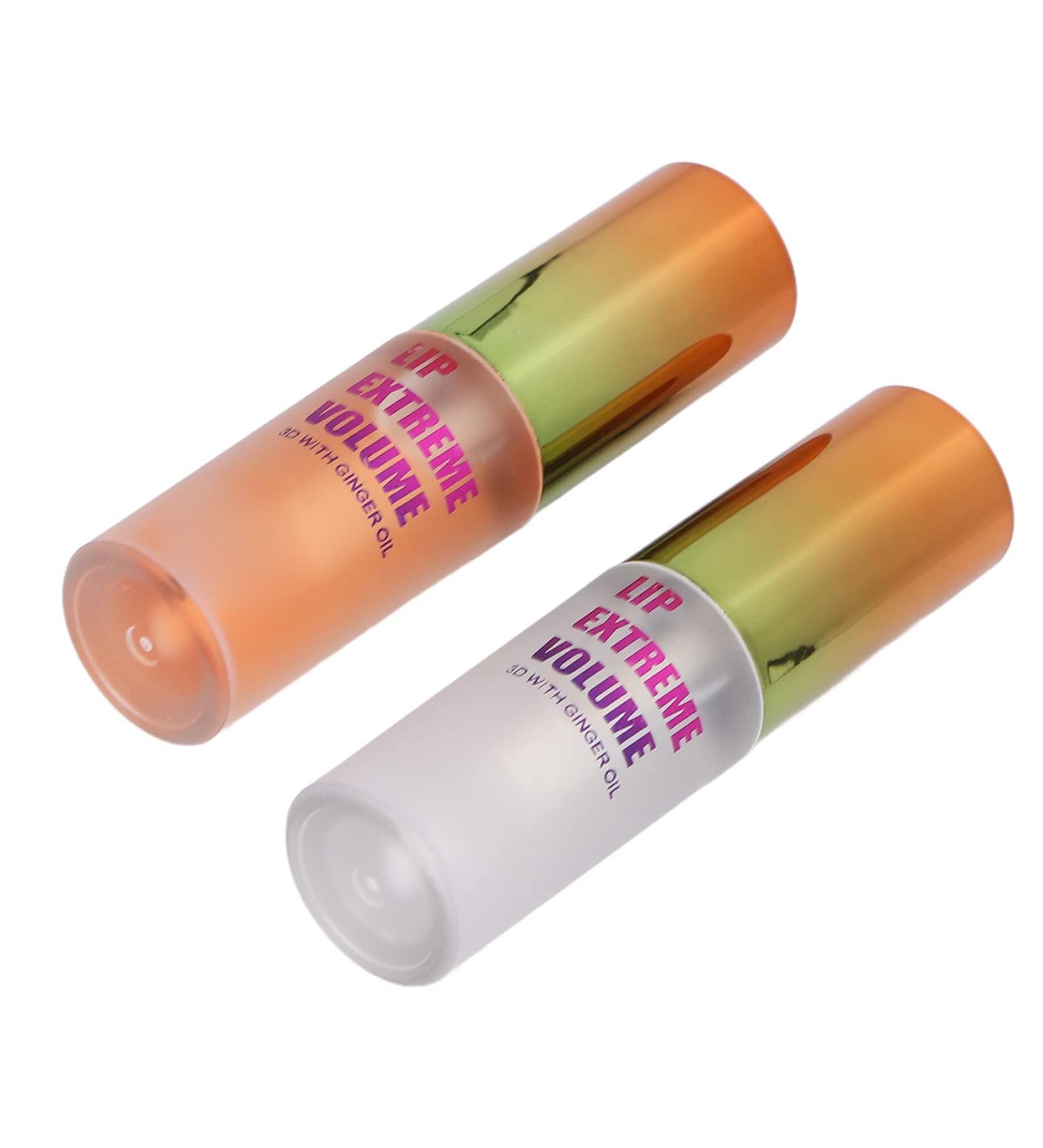 2Pcs Day & Night Lip Plumping Oil Set 4.5G Plumper Serum With Ginger + Mint Gloss for Moisturizing and Reducing Fine Lines - Buy Online on GoSupps.com