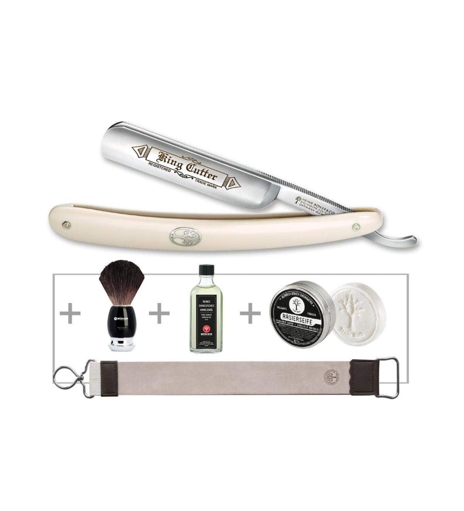 B ker Manufaktur Solingen Shaving Set White One Size