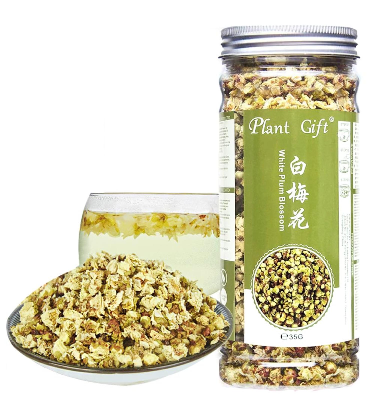 White Plum Blossom Tea ( Th blanc de prune Flos Mume Albus ) Dried Flower Tea Plum Green Tea Loose Organic Health Tea Herbal Green Plum Bossom Tea Freckle 35g/1.23oz - Buy Online on GoSupps.com