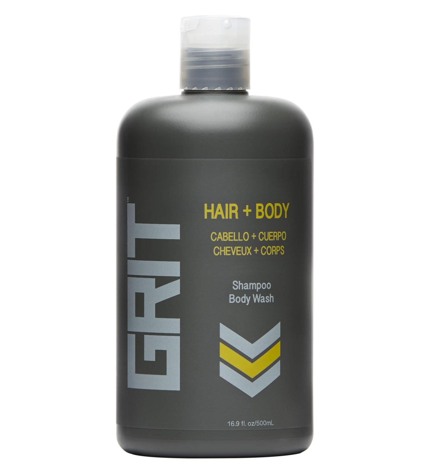 GREAT CLIPS GRIT Hair & Body 16.9oz | 3-in-1 Shampoo, Conditioner & Body Wash for Men | Hydrating Hair & Skin Cleanser - Buy Online on GoSupps.com