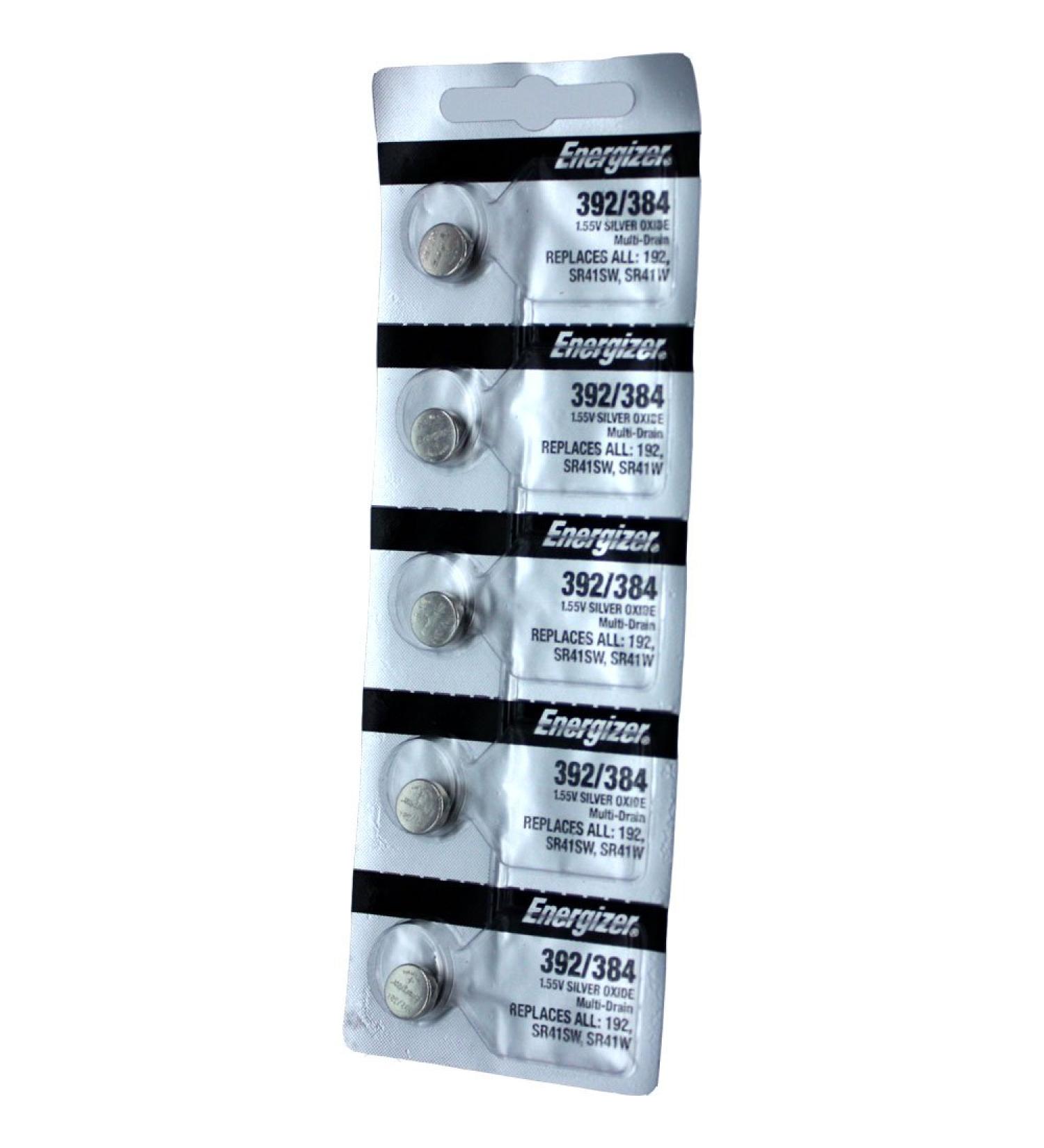 Energizer 392/384 Multi-Drain Battery SR41 Replaces LR41 5 Pack
