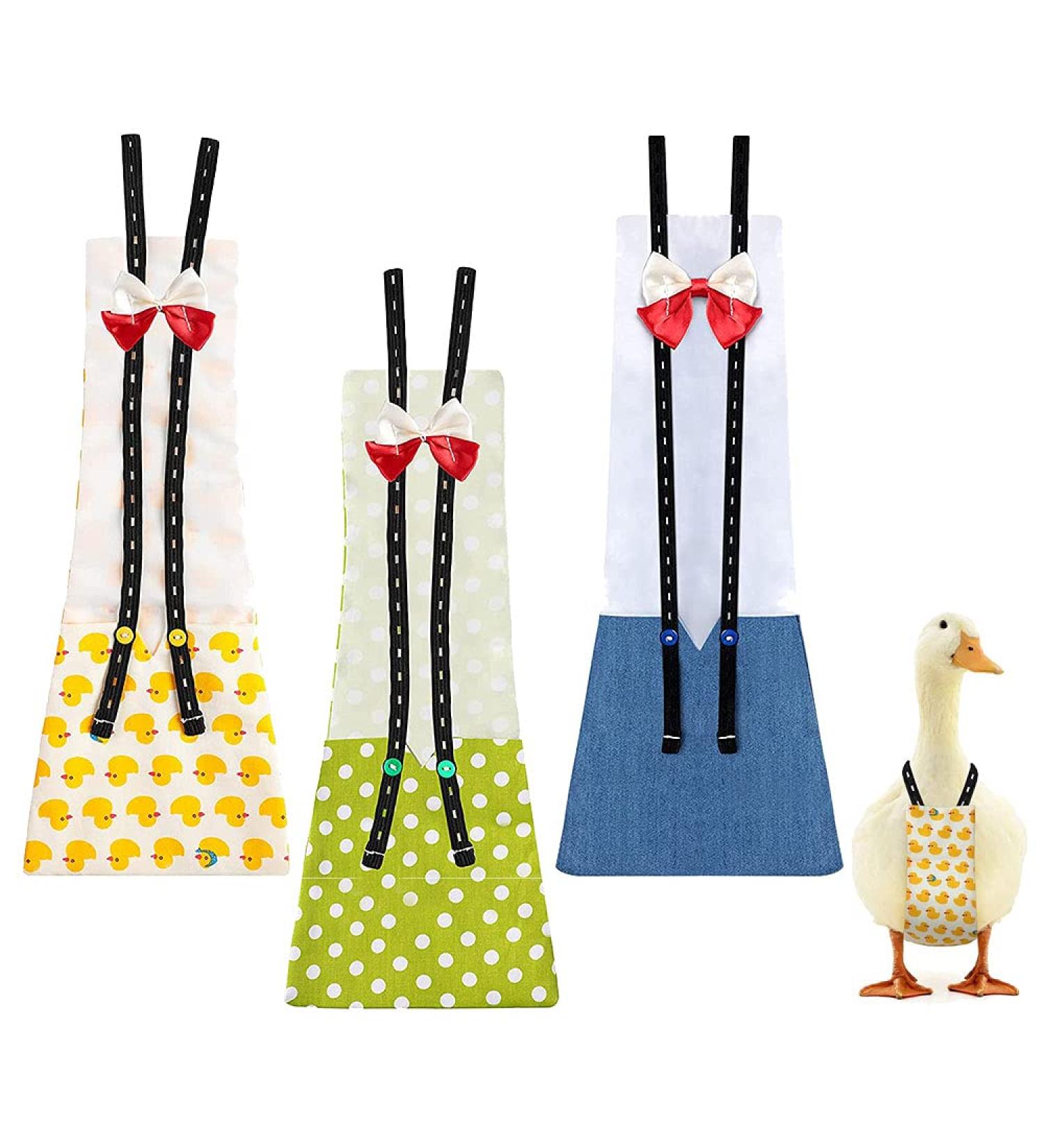 Frunimall Reusable Pet Diapers for Poultry - Washable Fashionable Diapers for Geese Ducks & Chickens - 3 Pack - Buy Online on GoSupps.com