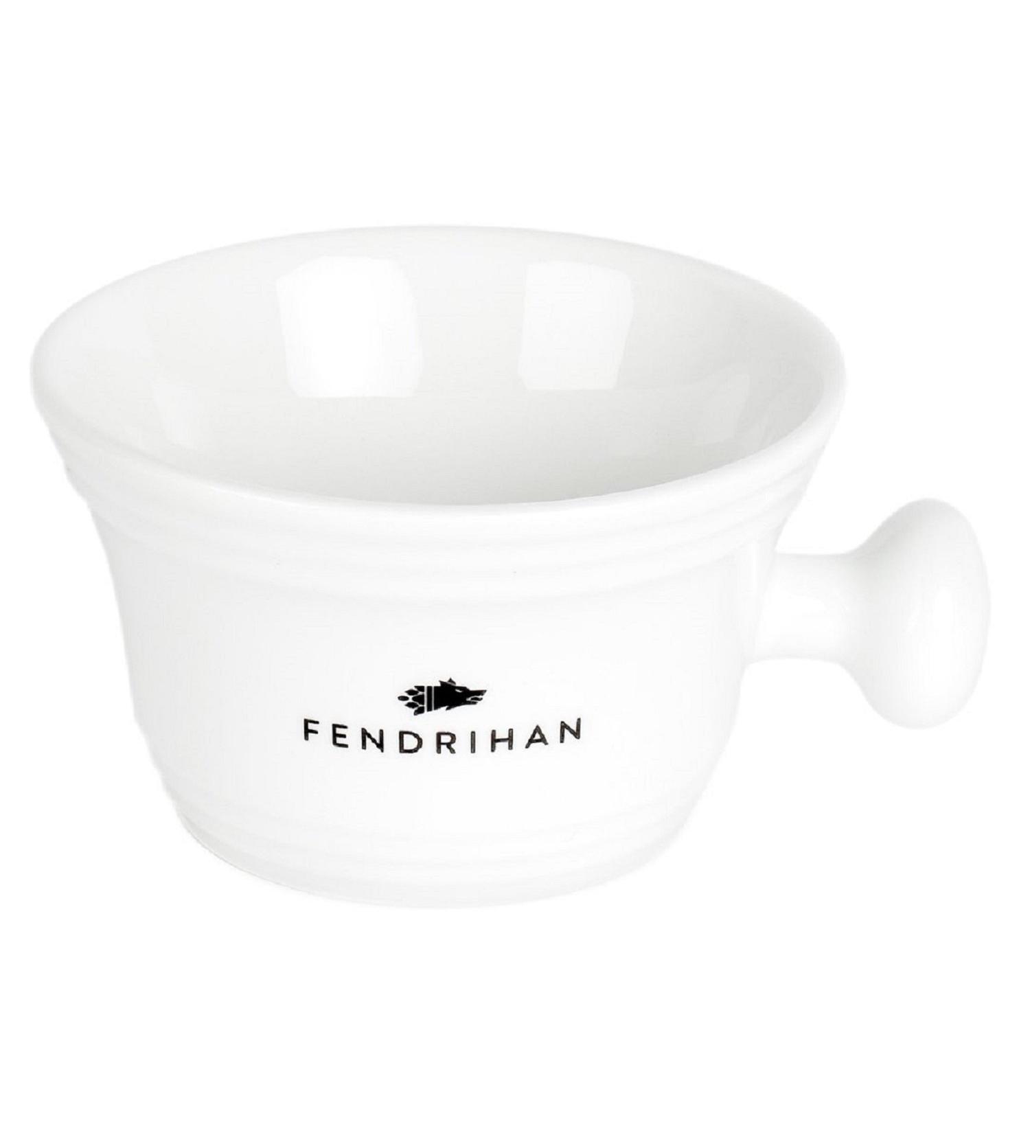 Fendrihan Genuine Porcelain Apothecary Shaving Mug - White | Premium Shave Mug - Buy Online on GoSupps.com