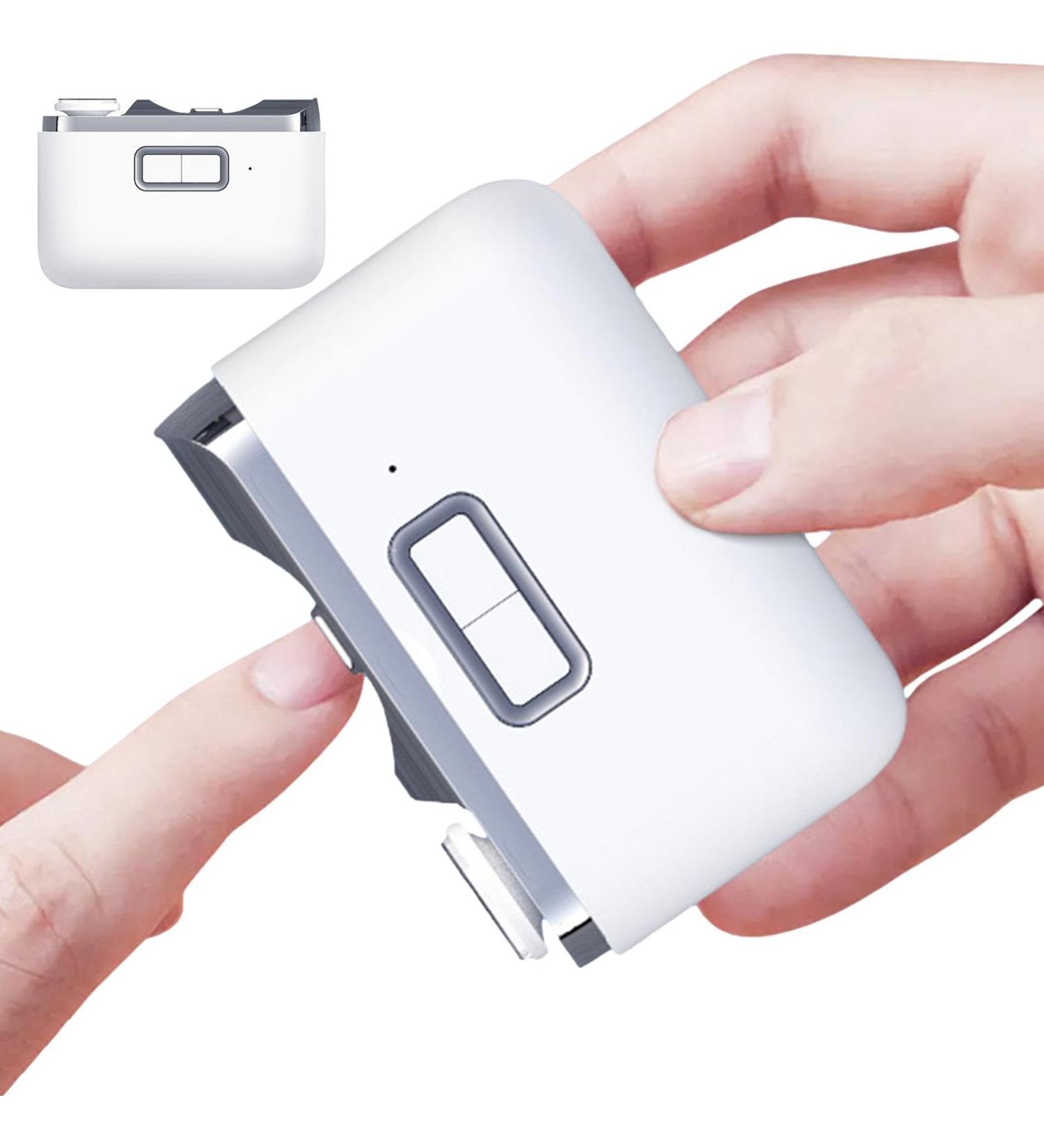 Automatic Nail Clipper 2 in 1 Ergonomic Automatic Nail Trimmer with Storage and Light 2 Modes Nail Clippers Rechargeable Nail Polisher for Fingernails Thick Nails Adults - Buy Online on GoSupps.com