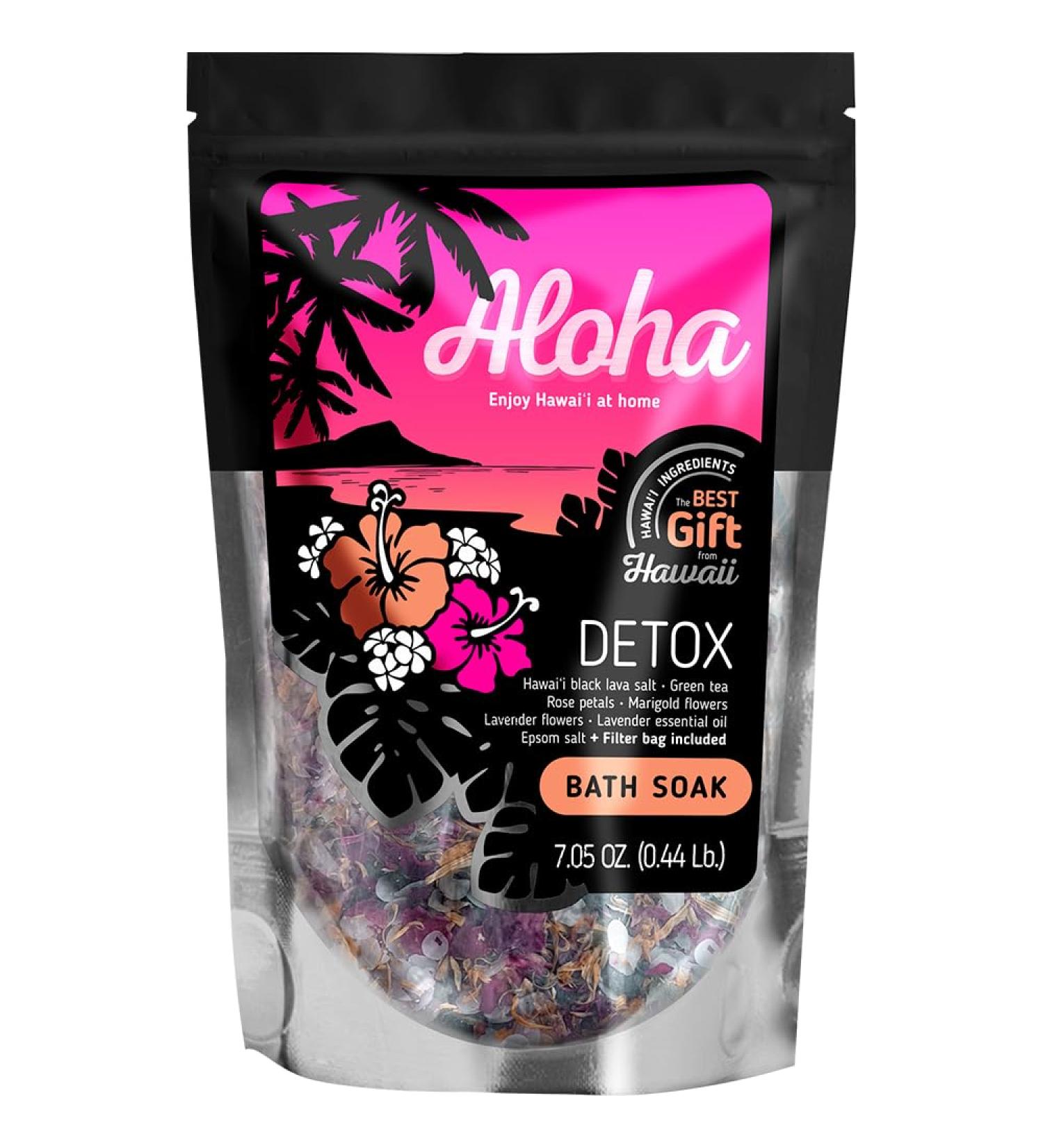 Aloha Bath Soak Detox - Cleansing Hawaiian Ingredients | Enjoy Hawai i at Home - Shop Now - Buy Online on GoSupps.com