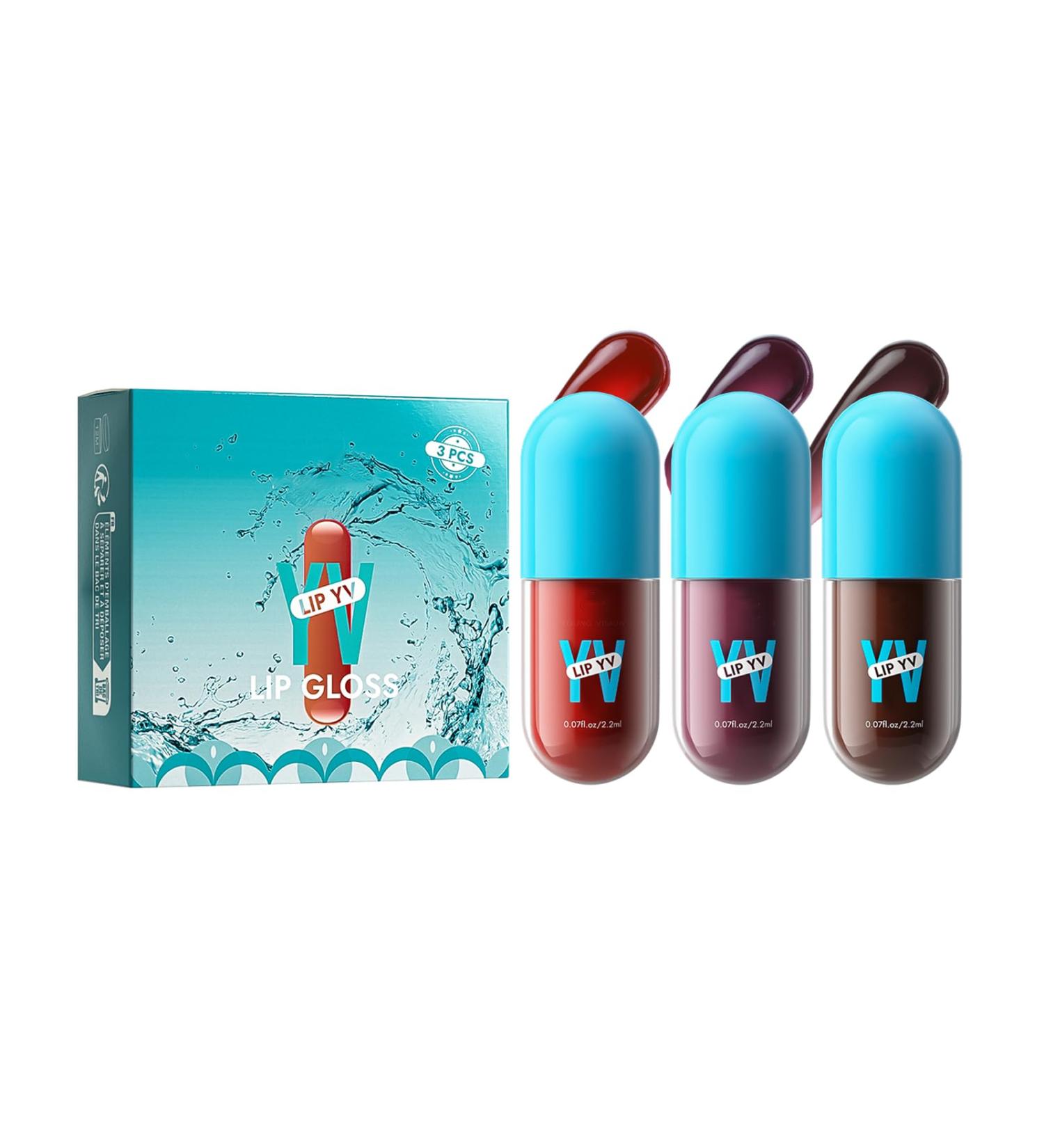 PCC PTYXIS Lip Gloss Mini Lipstick Long Lasting 3 Pieces Light Lipstick Set with Smooth Finish Suitable for Travel Meetings Friends and Meetings Makeup B 22 ml B 22 ml Confezione da 1 - Buy Online on GoSupps.com