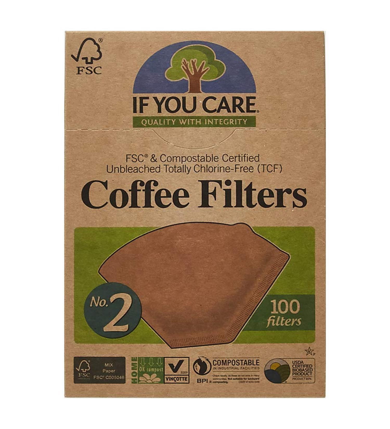 Premium No 2 Coffee Filters - 100 Packs for Perfect Brewing | International Shipping Available - Buy Online on GoSupps.com