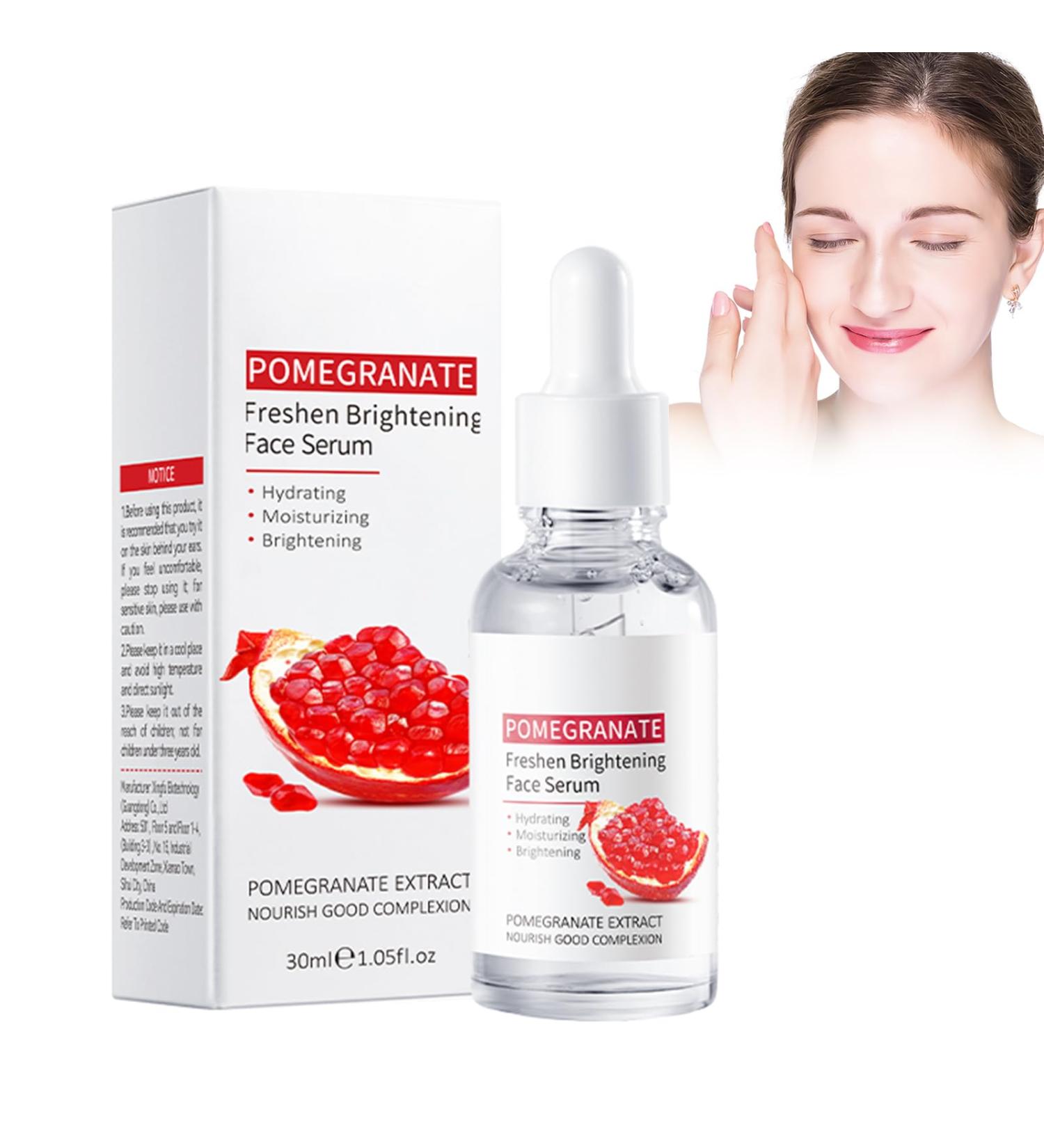 06 Pomegranate facial serum with hyaluronic acid for face 30 ml Brightening & Hydrating Facial Serum for Fine Lines antiaging serum suitable for all skin types antiaging - Buy Online on GoSupps.com