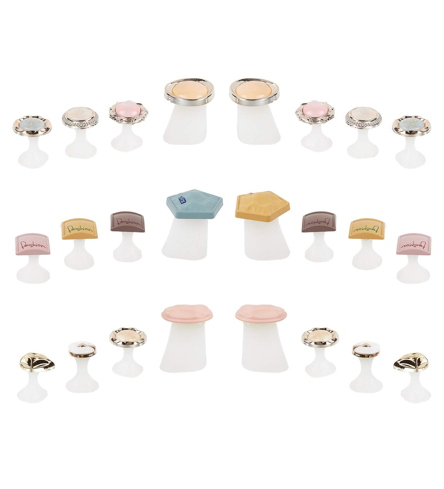 Niceneeded 24-Piece Manicure Silicone Toe Separator - Pearl Daisy Flower Design Gel Toe Spacers for Salon Pedicure & Nail Art Tools - Buy Online on GoSupps.com